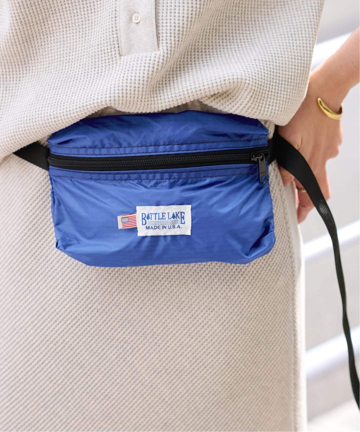 BATTLE LAKE 別注RIP STOP NYLON ウエストBAG（ショルダーバッグ