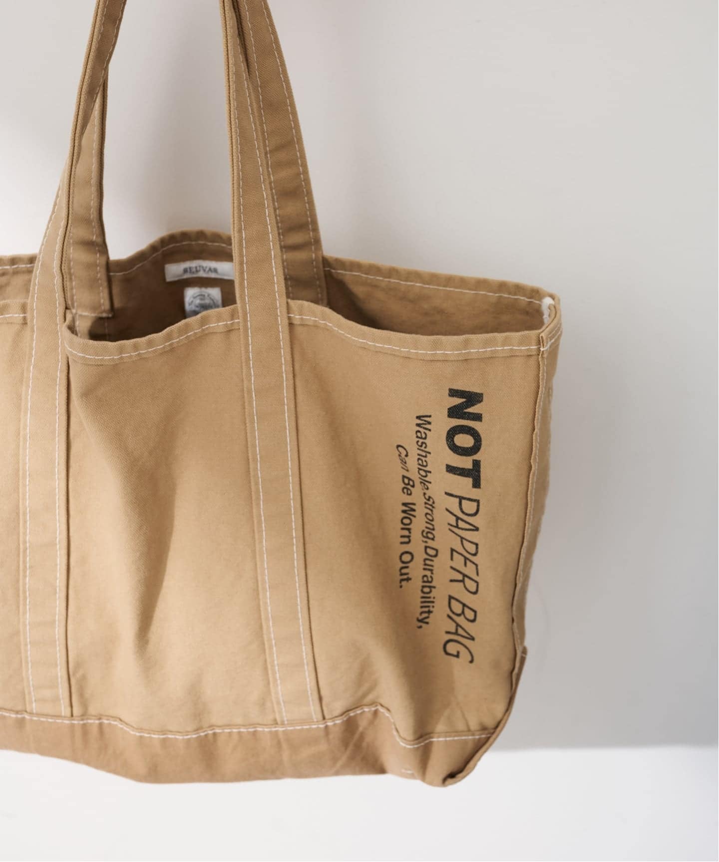 FRAMeWORK SEUVAS 別注キャンバストート L SEUVAS/ソウバス 別注NOT PAPER バッグ L（トートバッグ）｜FRAMeWORK
