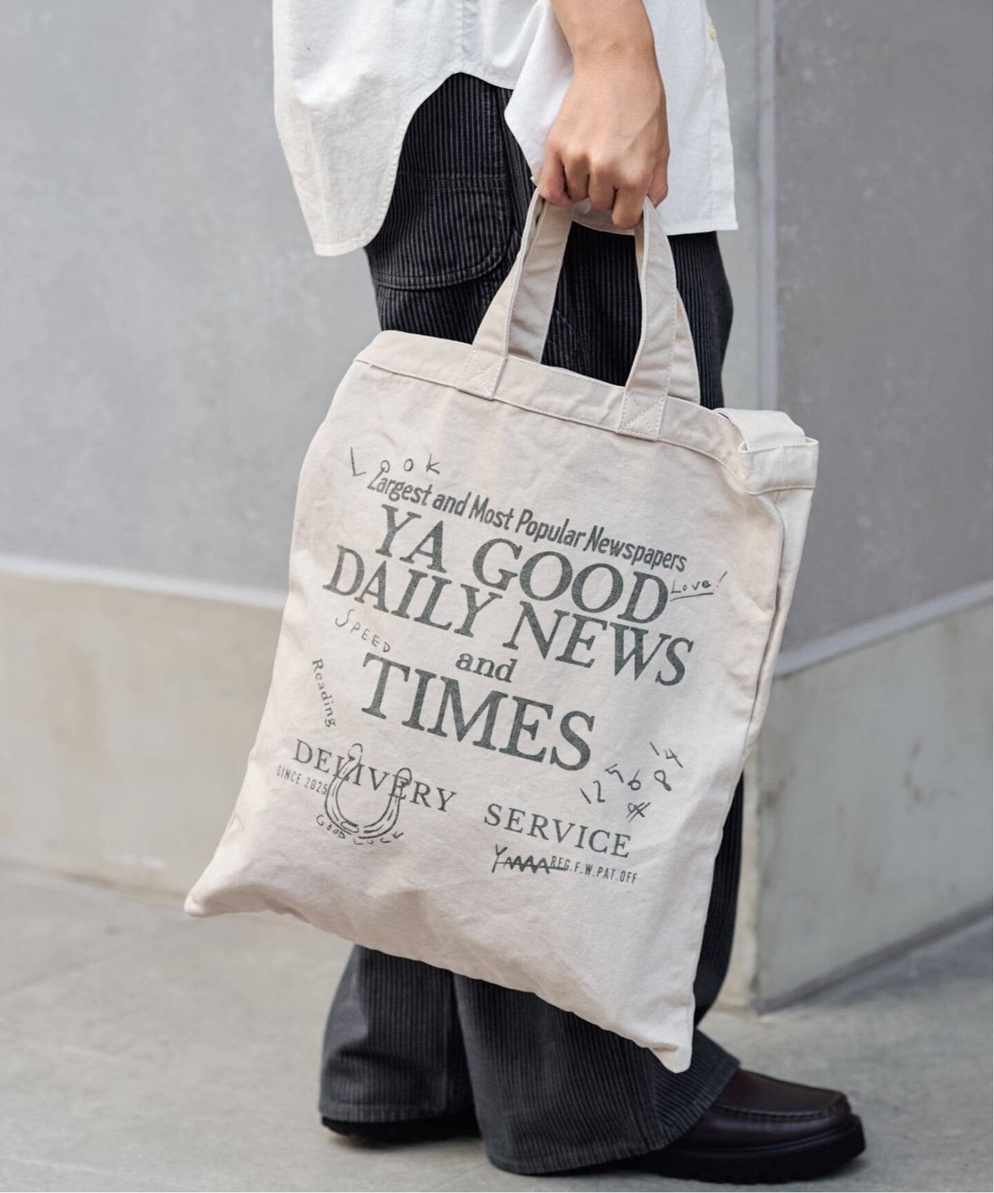 ≪WEB限定 / 追加≫YA GOOD IDEAS YA GOOD DAILY NEWS TIMES T（トート