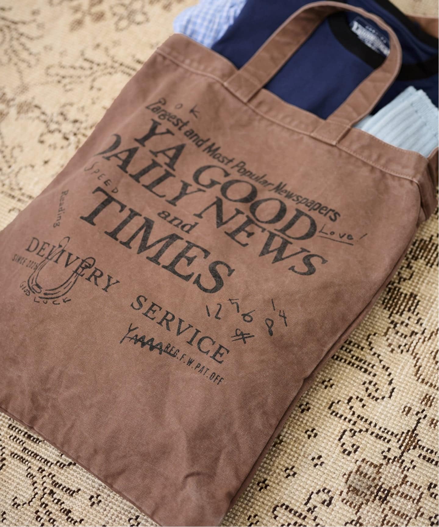 ≪WEB限定 / 追加≫YA GOOD IDEAS YA GOOD DAILY NEWS TIMES T（トート