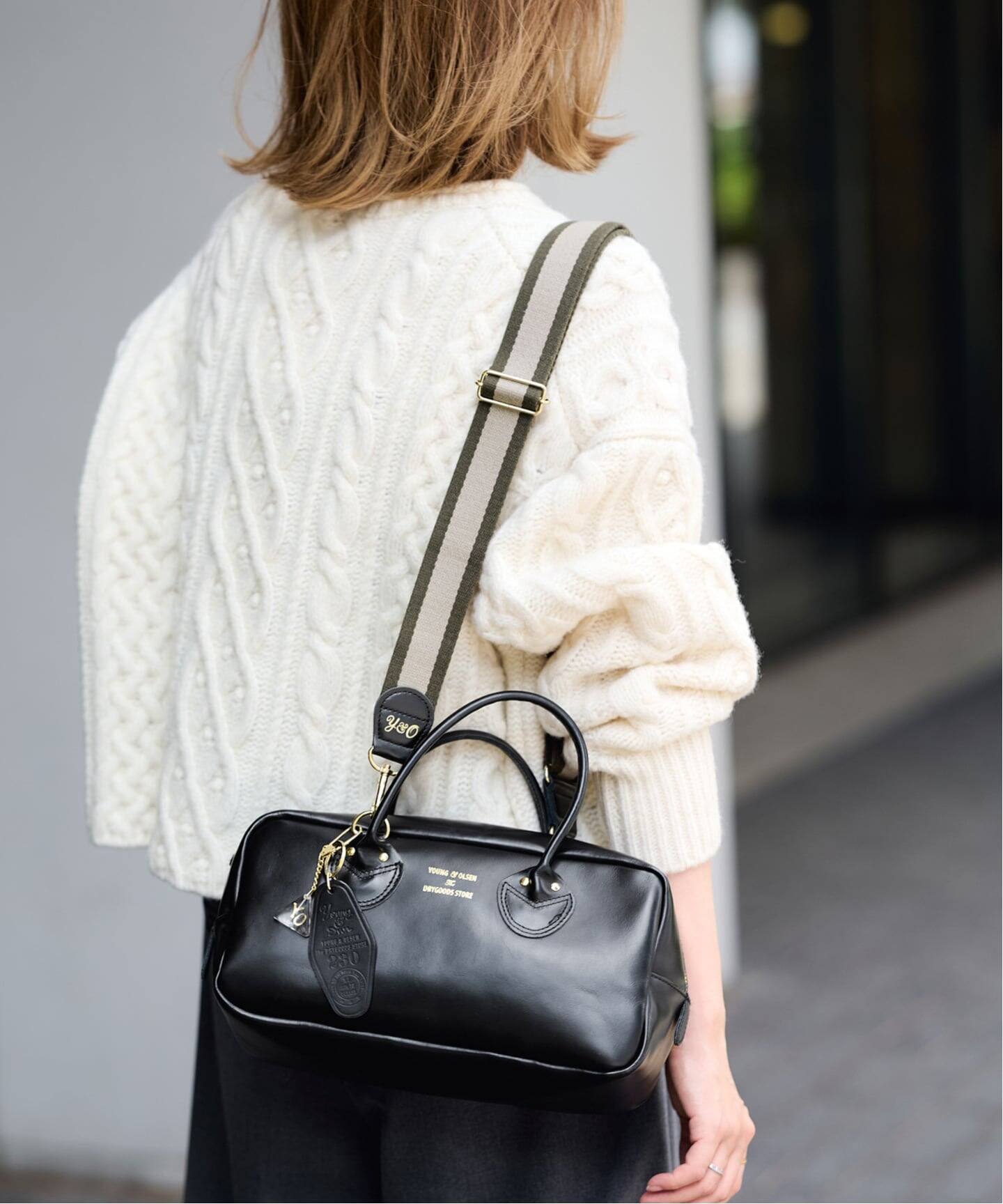 ≪WEB限定 / 追加≫YOUNGOLSEN 別注 CHARM WIDE BOTTLE BAG 