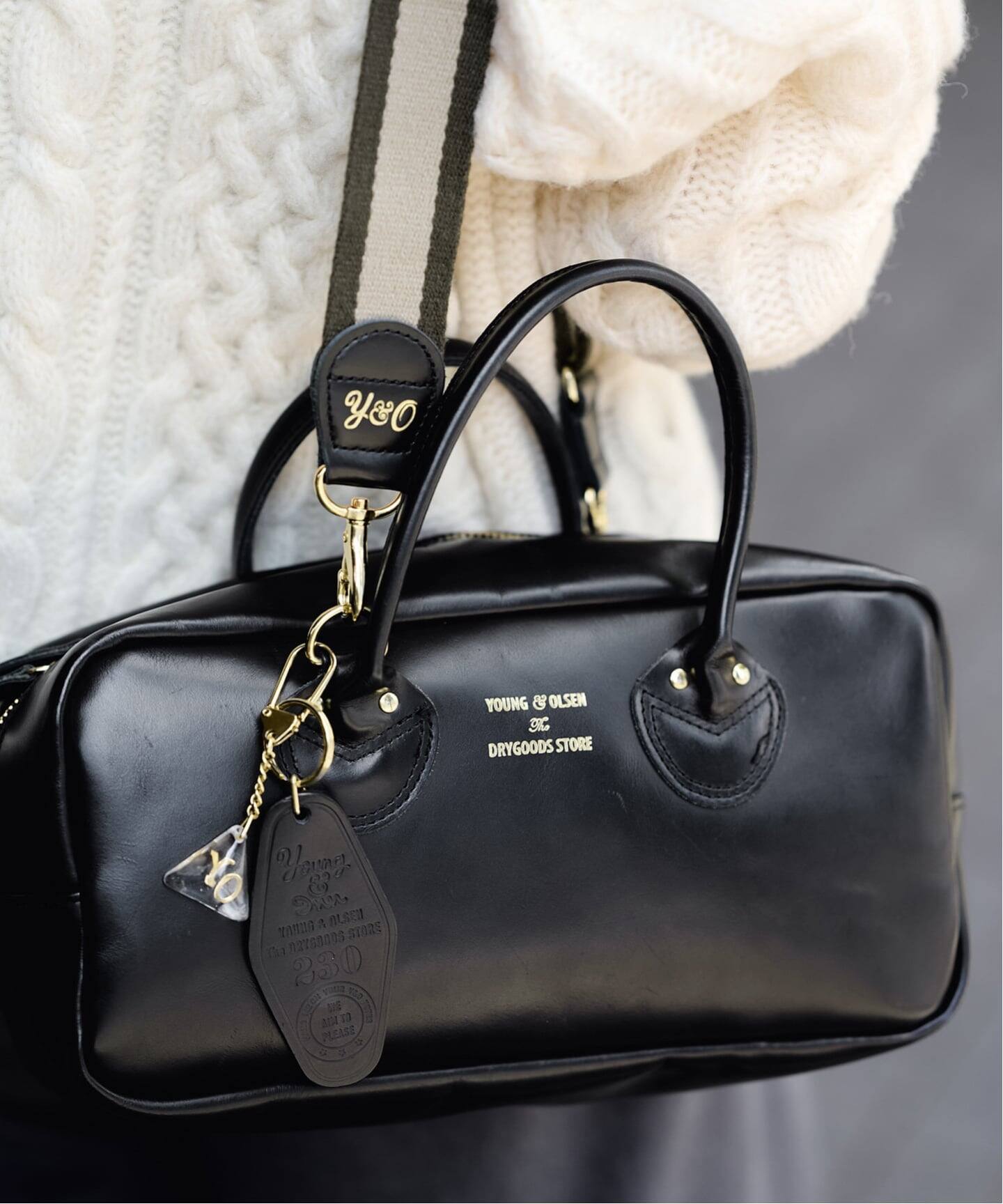 ≪WEB限定 / 追加≫YOUNGOLSEN 別注 CHARM WIDE BOTTLE BAG 