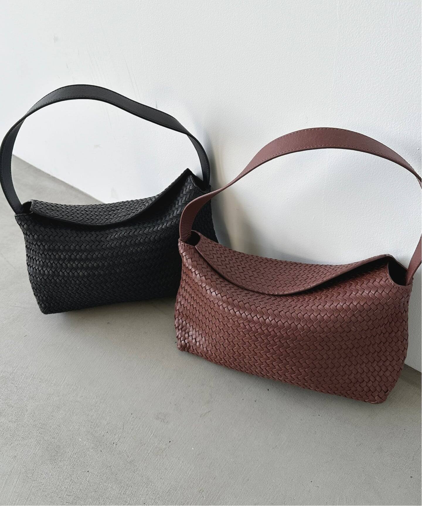 THE BAGMATI ワンハンドルメッシュレザーバック（ハンドバッグ