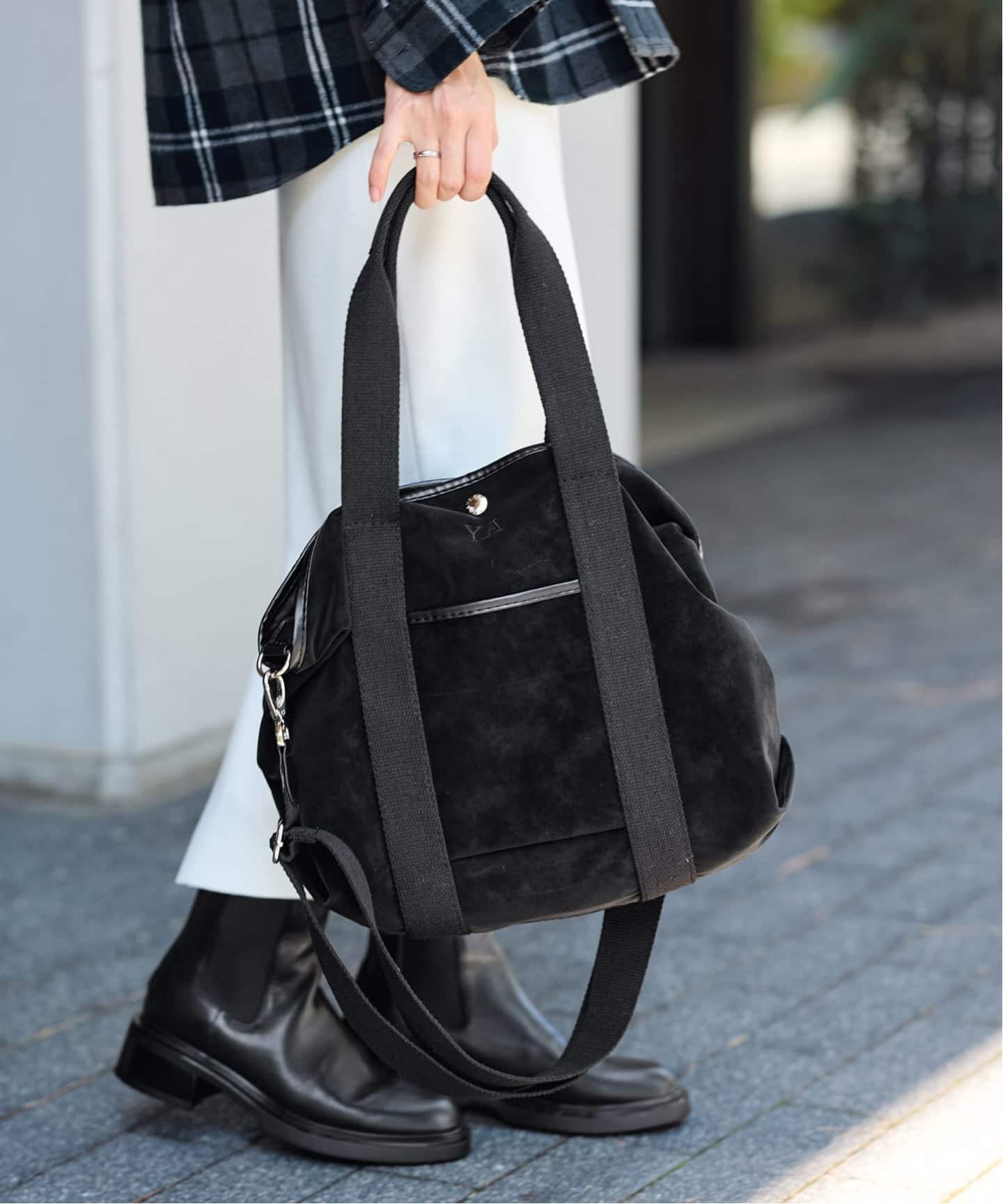 ≪予約≫YA GOOD IDEAS DAILY フェイクスエードトートバッグ（トート
