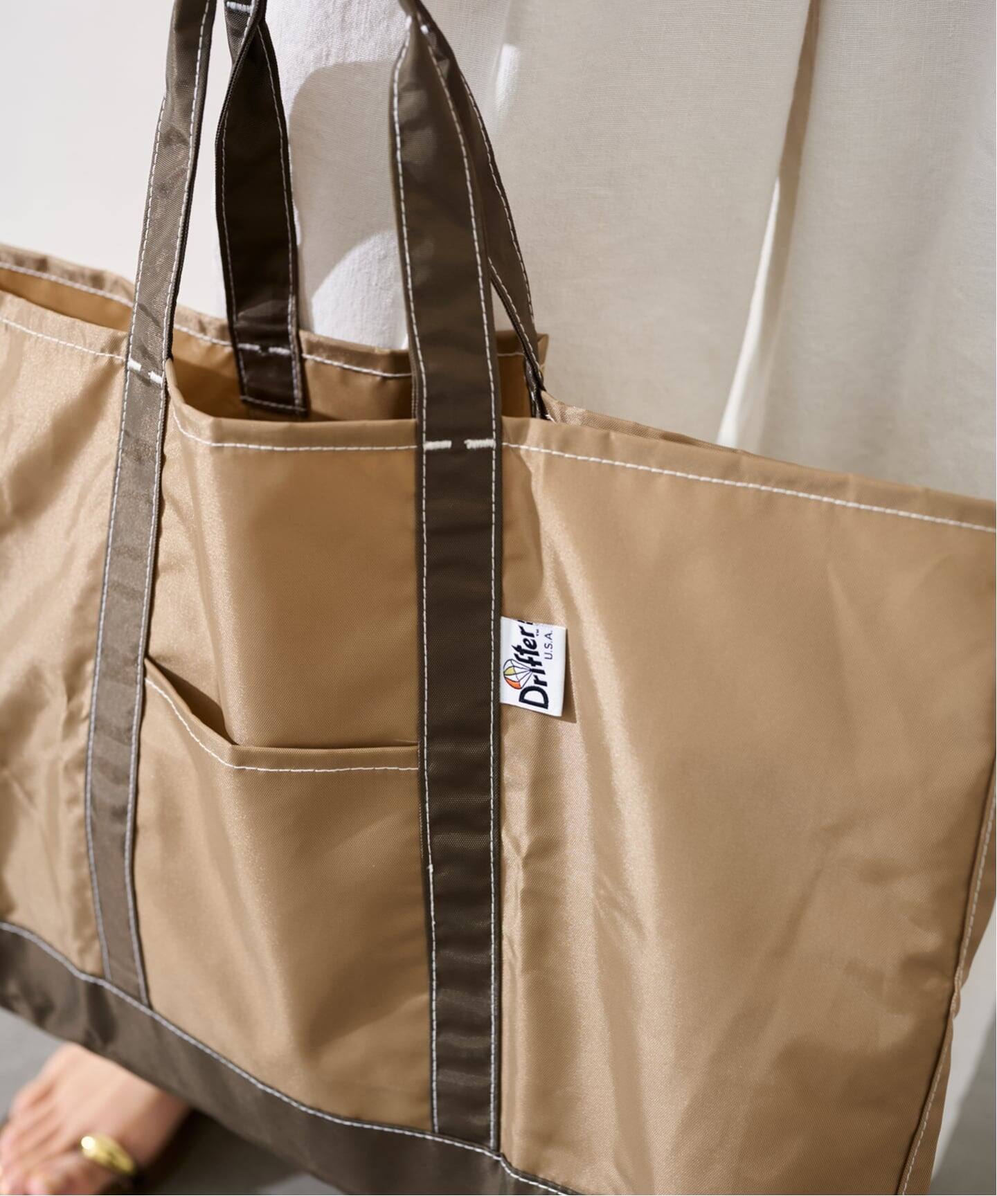≪予約≫DRIFTER/ドリフター ナイロンTOTEバッグ（ブラウン）（トート