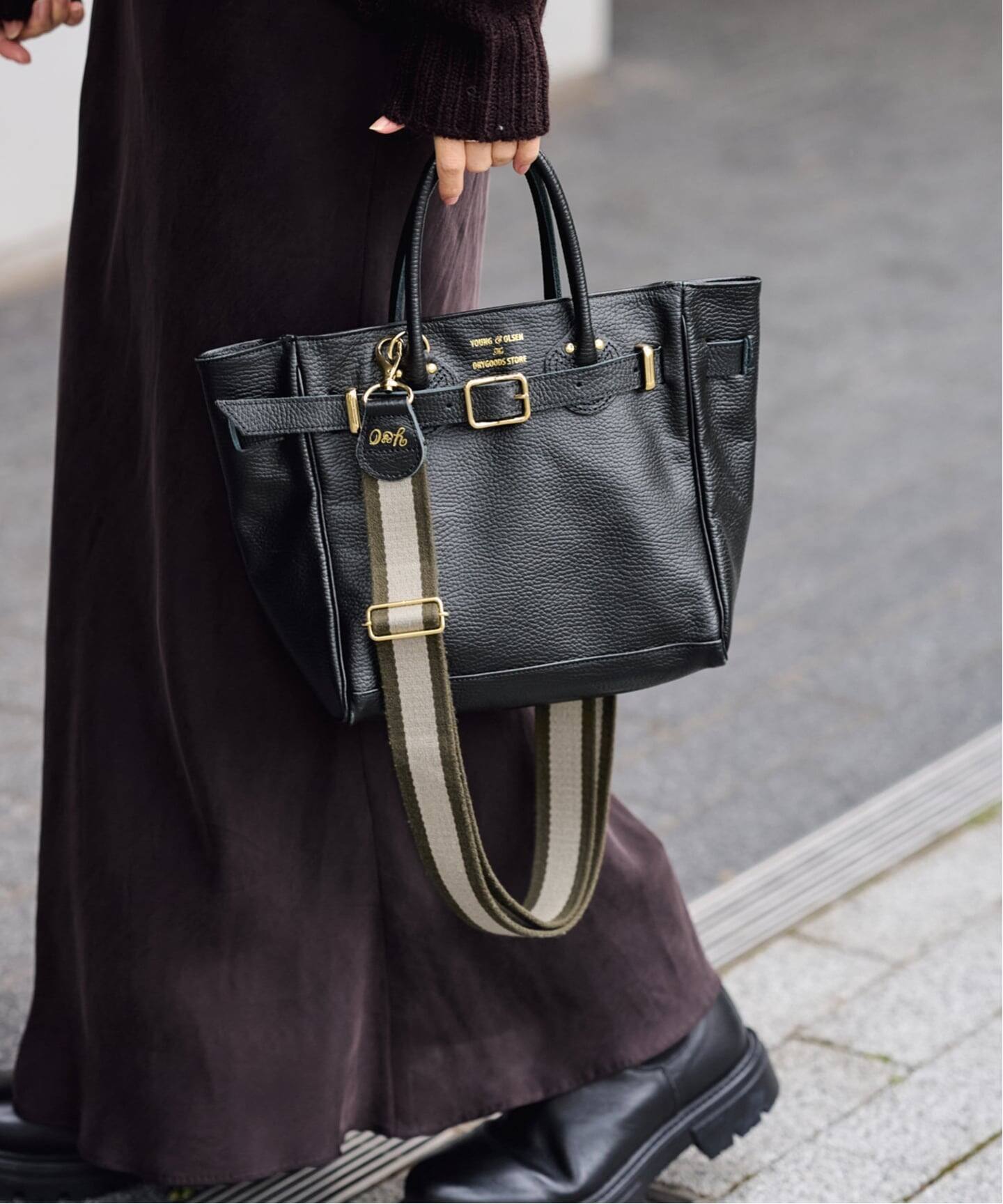 ≪WEB限定 / 追加≫YOUNG＆OLSEN 別注ストラップ付きベルトバッグ