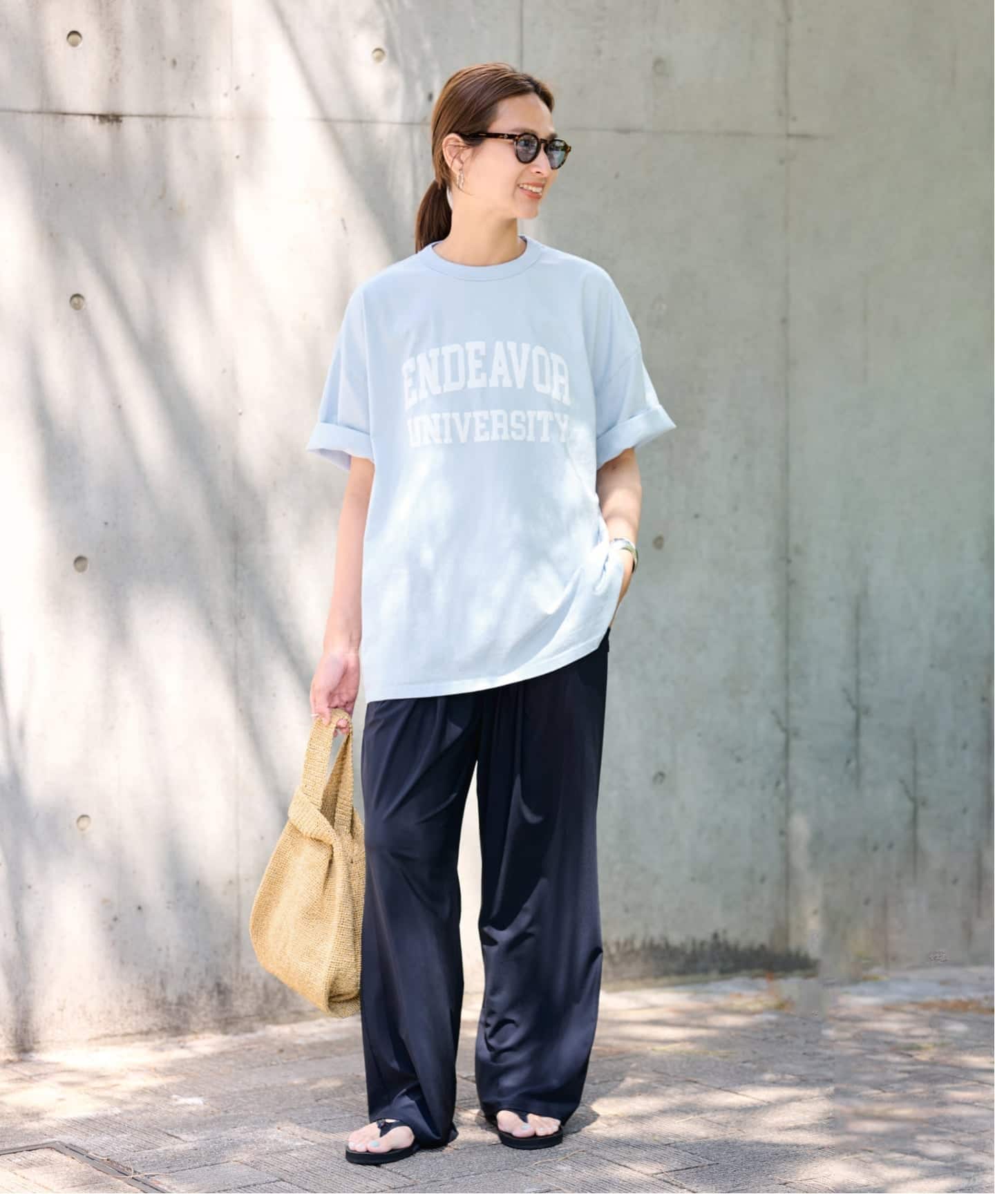 BAGMATI /バグマティ shopping ラフィアライクバッグ（かごバッグ
