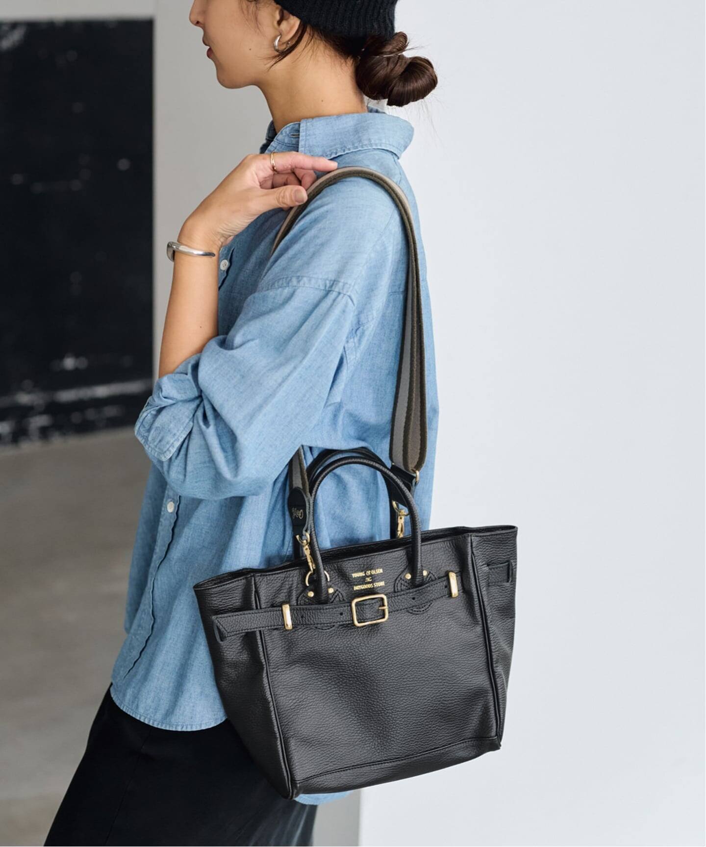 ≪WEB限定 / 追加≫YOUNG&OLSEN 別注ストラップ付きベルトバッグ 