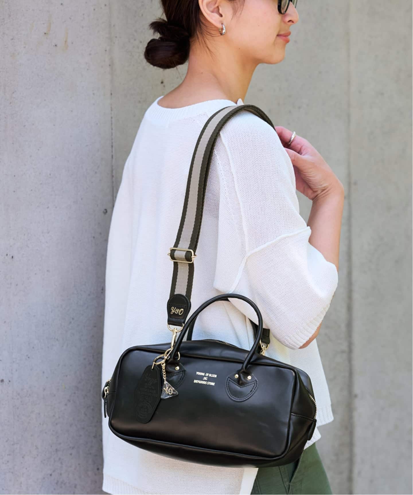 ≪WEB限定 / 追加≫YOUNGOLSEN 別注 CHARM WIDE BOTTLE BAG