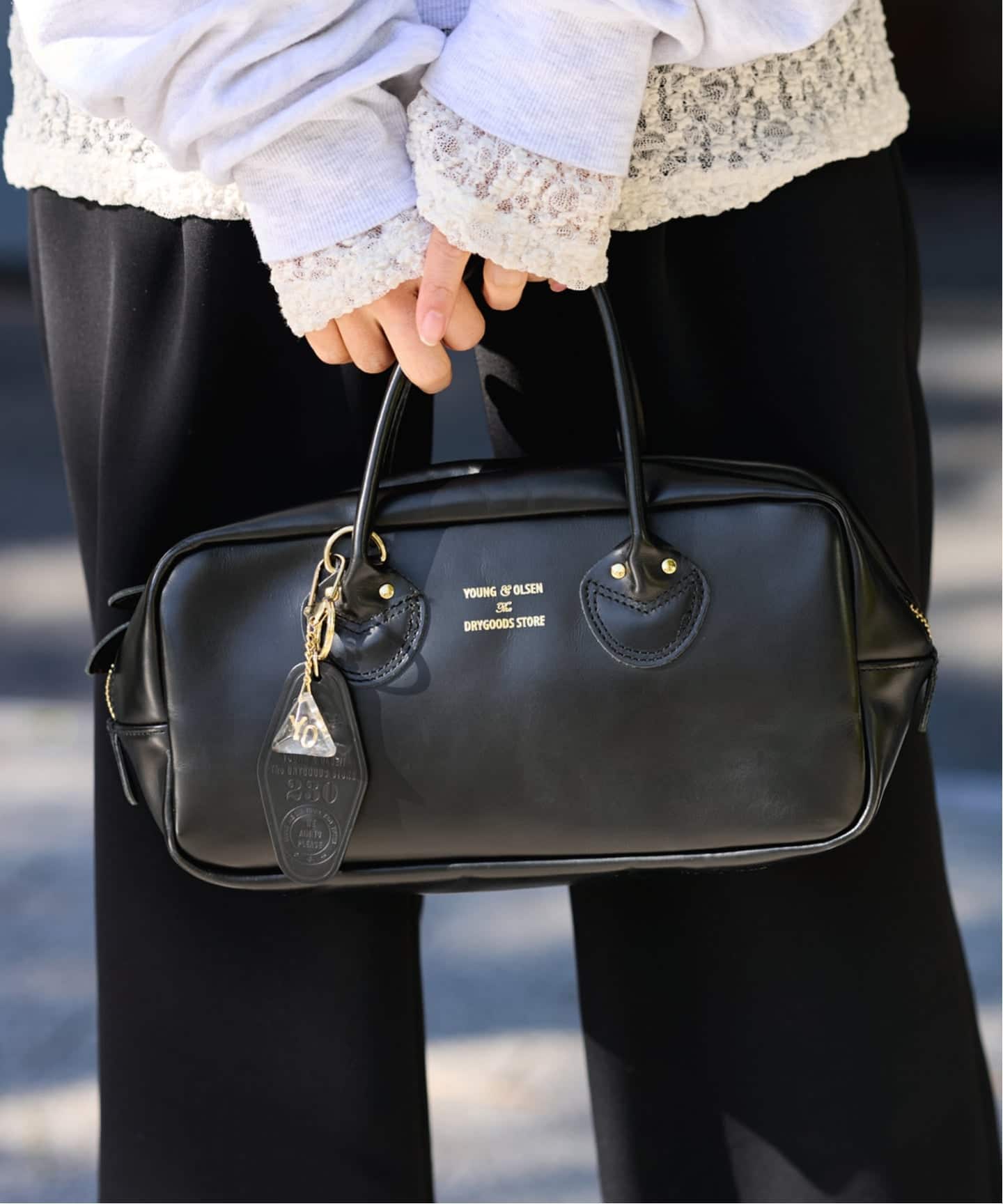 ≪WEB限定 / 追加≫YOUNGOLSEN 別注 CHARM WIDE BOTTLE BAG