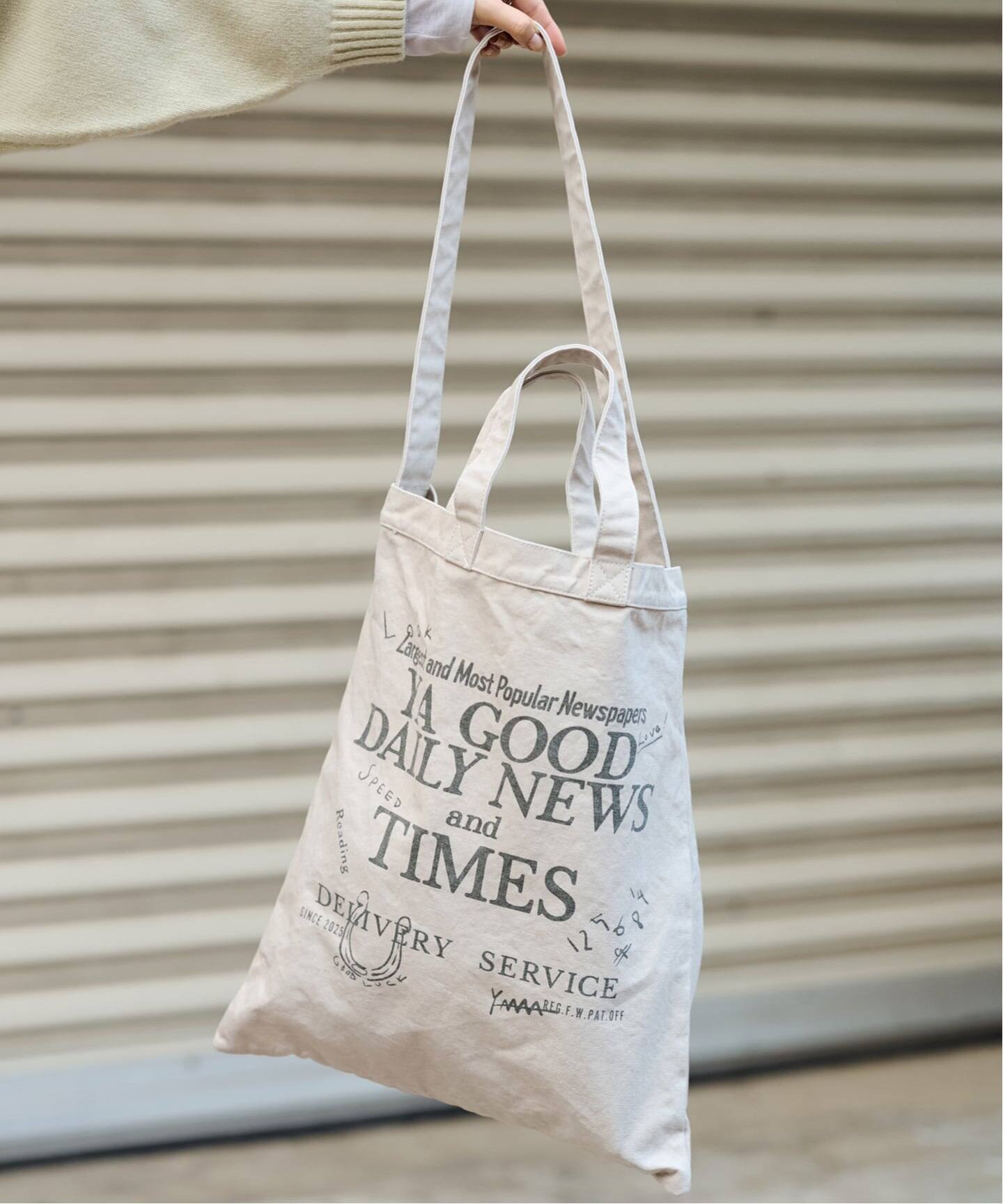 フレームワーク☆YA GOOD IDEAS GOOD NEWS トートS ≪WEB限定 / 追加予約≫YA GOOD IDEAS YA GOOD DAILY NEWS TIMES 2