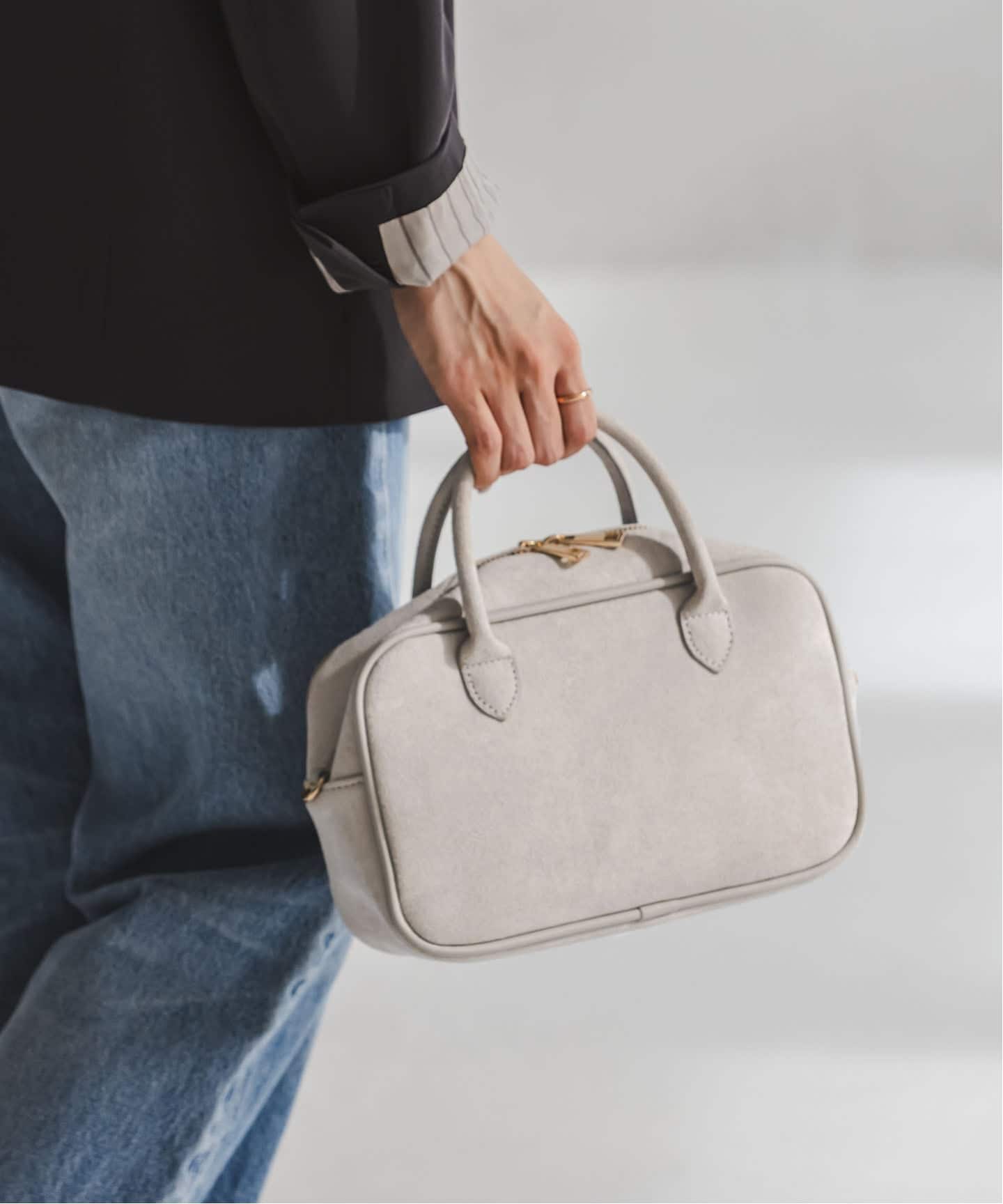 追加・NOBLE別注カラー》VELETTO/ベレット エコスウェードボストン