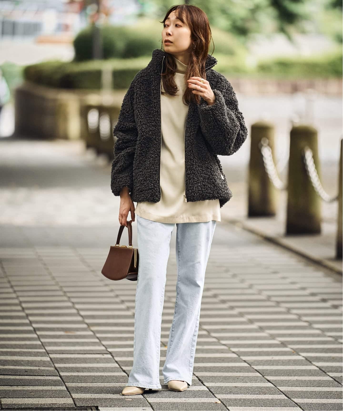 ATELIER DE LUMEN/ルーメン LUNE FORME TOTE BAG（ハンドバッグ