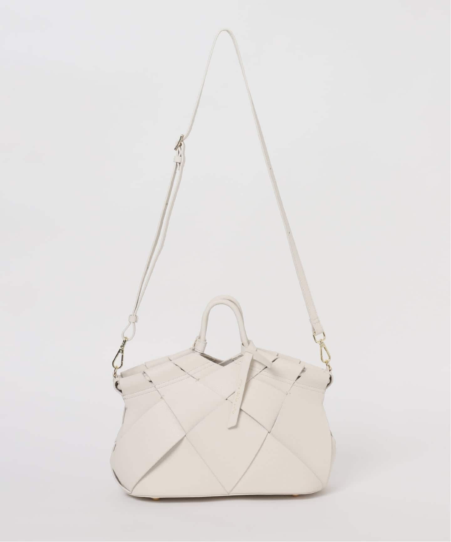 mica della valle/ミカデラヴァッレ Romana レザーメッシュバッグ
