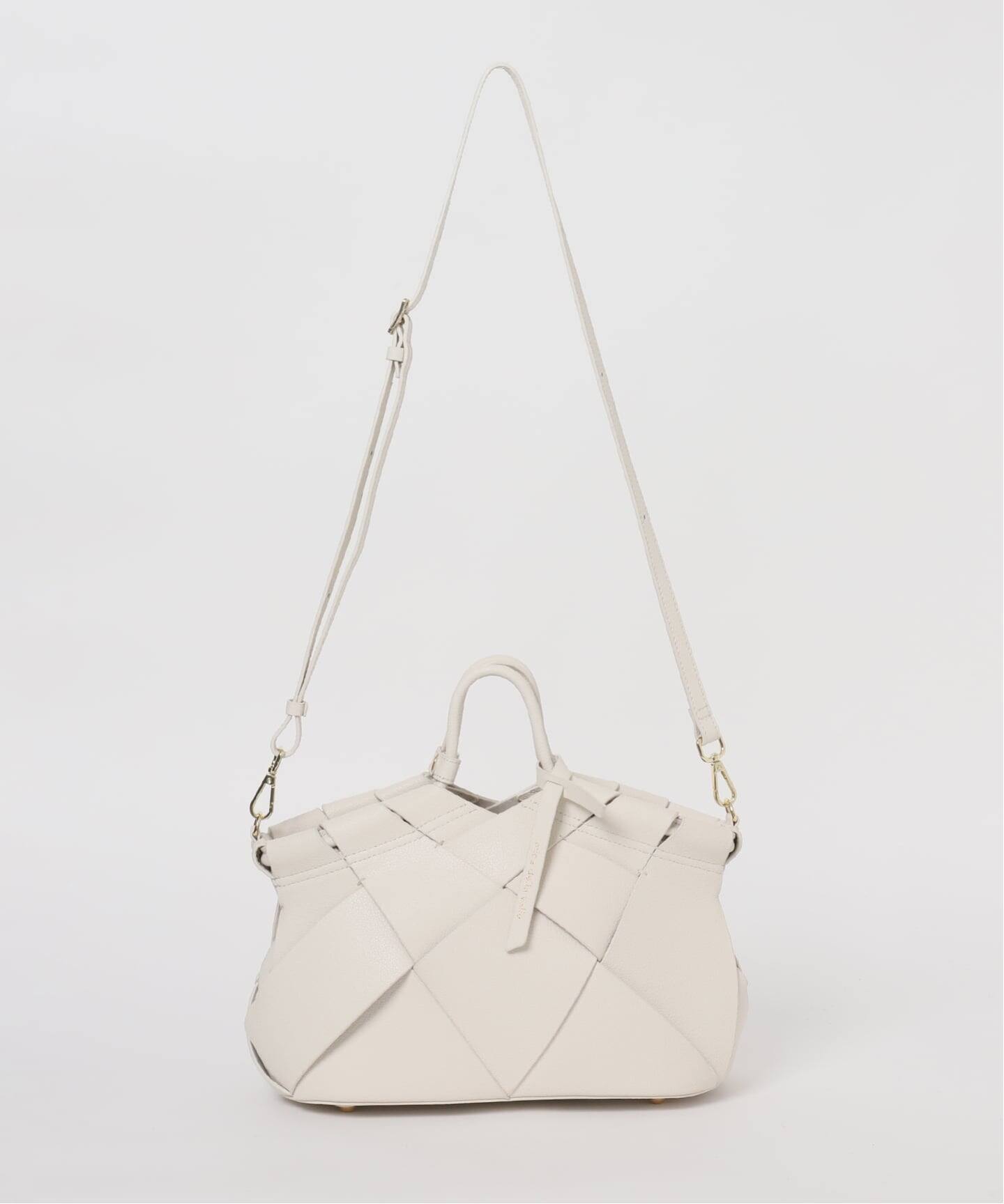 mica della valle/ミカデラヴァッレ Romana レザーメッシュバッグ 