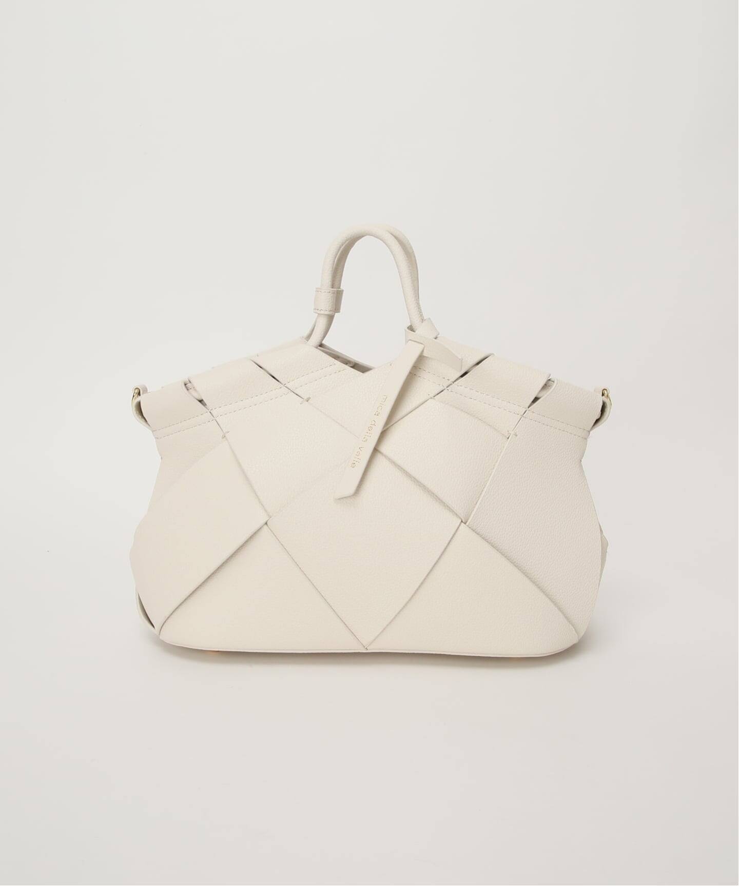 mica della valle/ミカデラヴァッレ Romana レザーメッシュバッグ