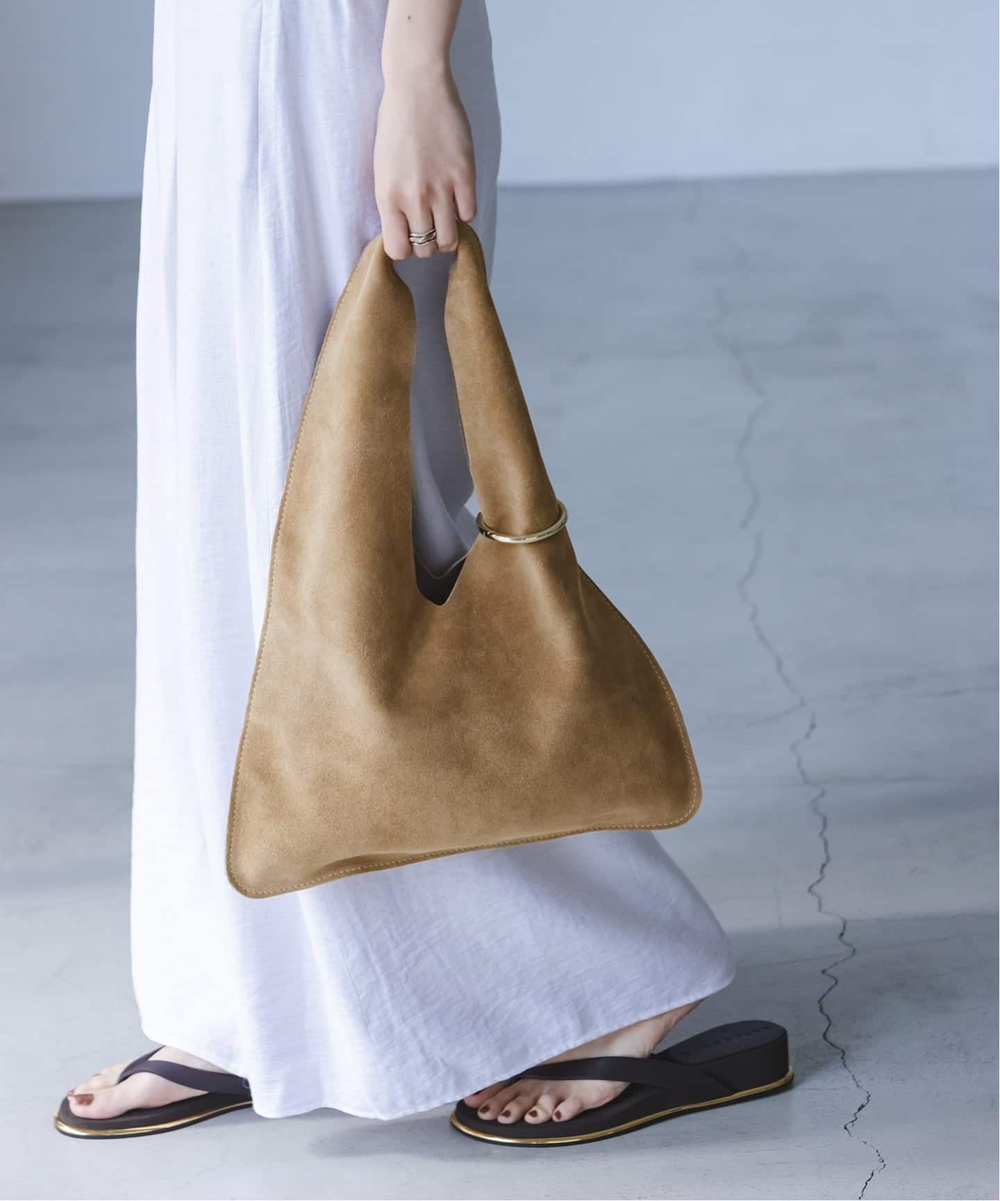 NOBLE別注》AULENTTI/オウレンティ スウェードワンハンドルBAG