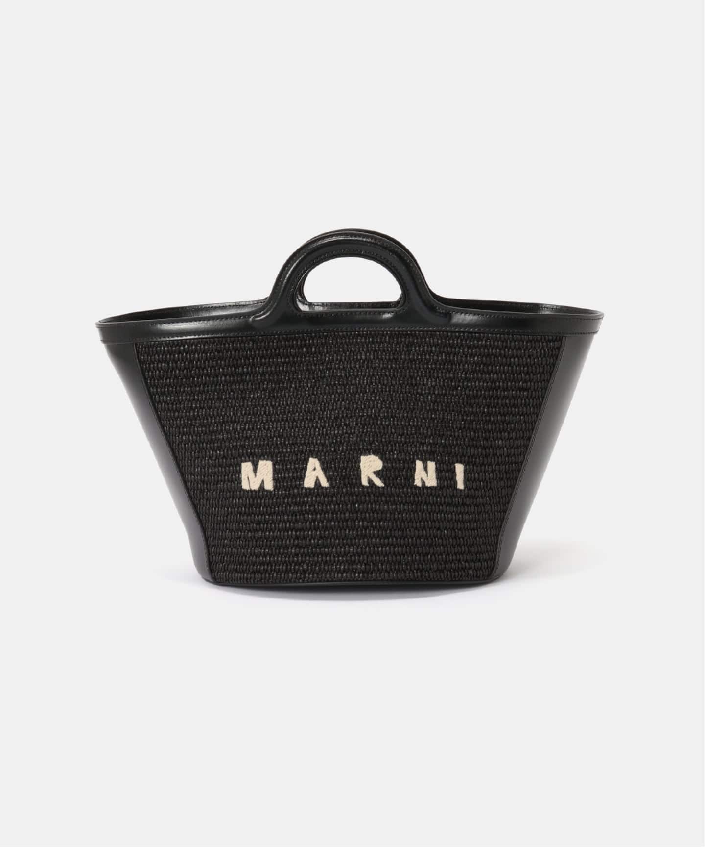 MARNI かごバッグ ブラック MARNI（マルニ） カゴバッグ ハンドバッグ ショルダーバッグ トロピカ