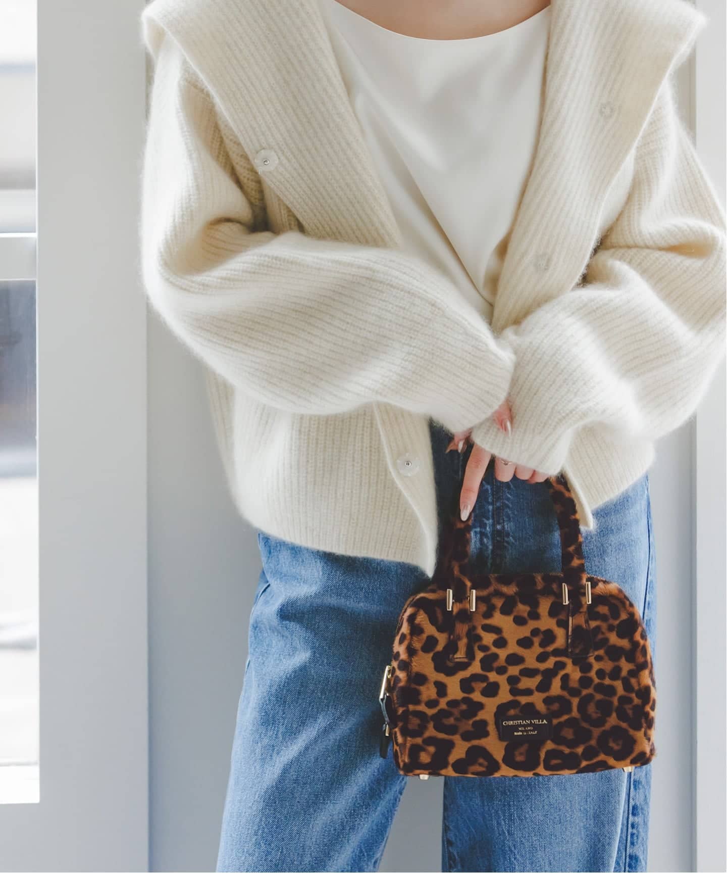 CHRISTIAN VILLA/クリスチャンヴィラ レオパードボストンBAG（ボストン