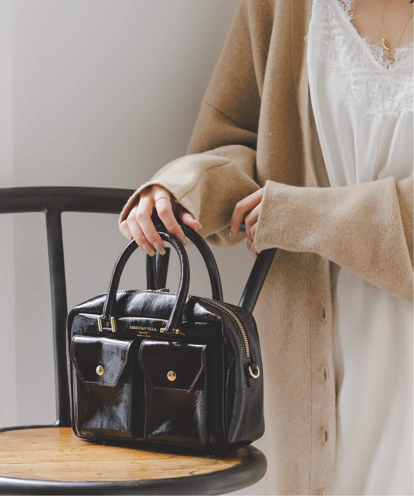 CHRISTIAN VILLA/クリスチャンヴィラ ダブルポケットボストンBAG