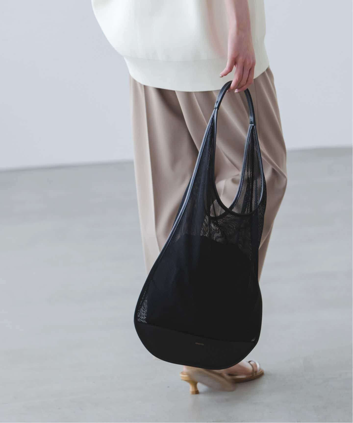 ORSETTO RETE オルセット ミニトート バッグ ブラック ORSETTO/オルセット MESH BAG（ショルダーバッグ）｜NOBLE（ノーブル