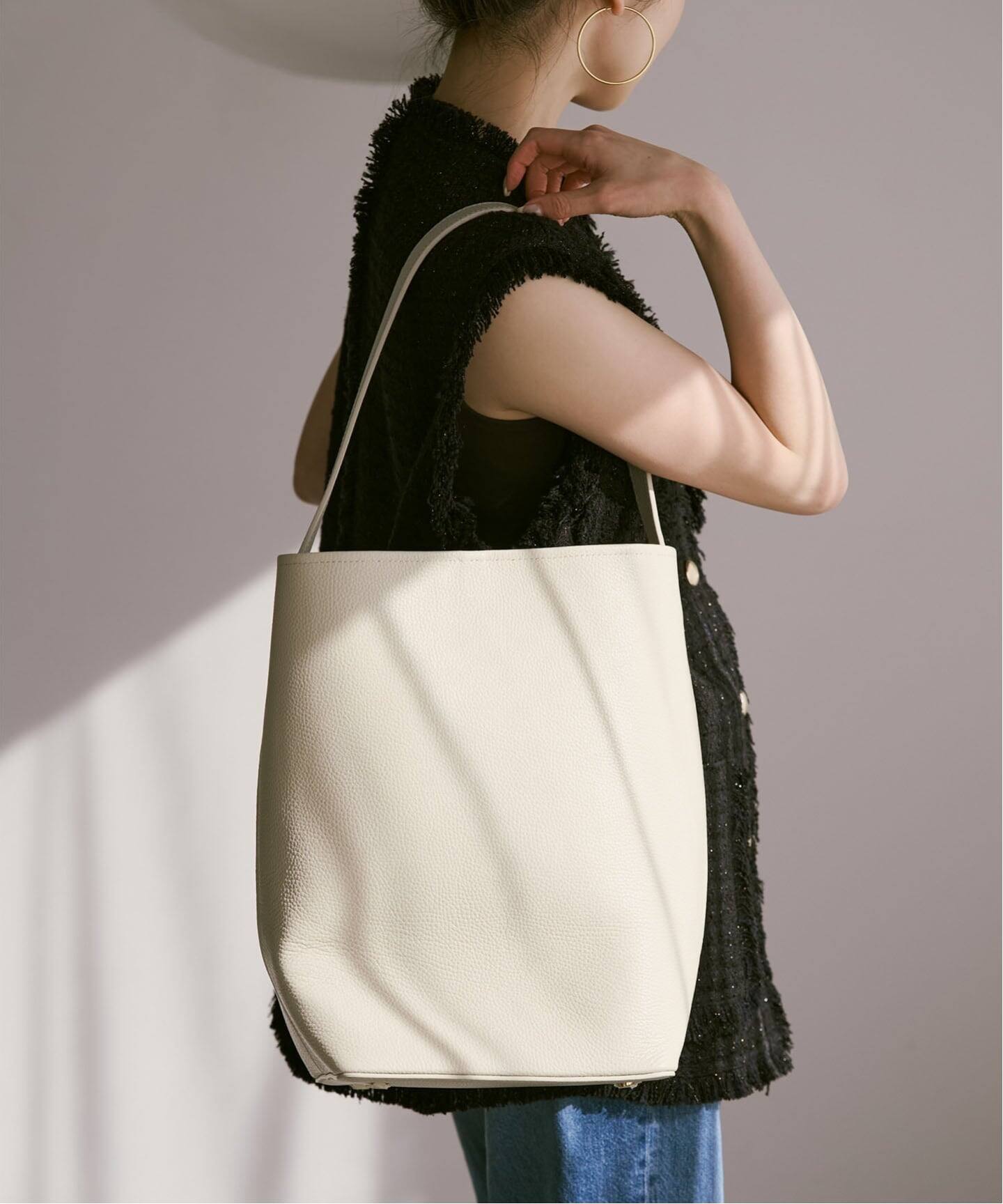 NOBLE　INNUE/イヌエ　レザートートBAG　ナチュラル 追加3》INNUE/イヌエ レザートートBAG（トートバッグ）｜NOBLE