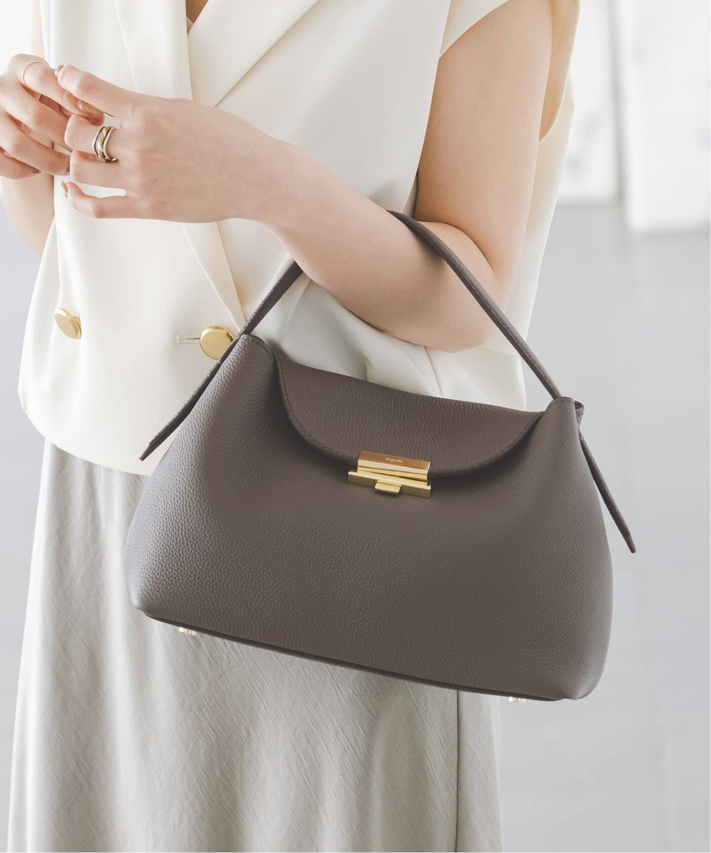 WEB・一部店舗限定追加》PUNTI./プンティ MAGNOLIA-HAND（ハンドバッグ 