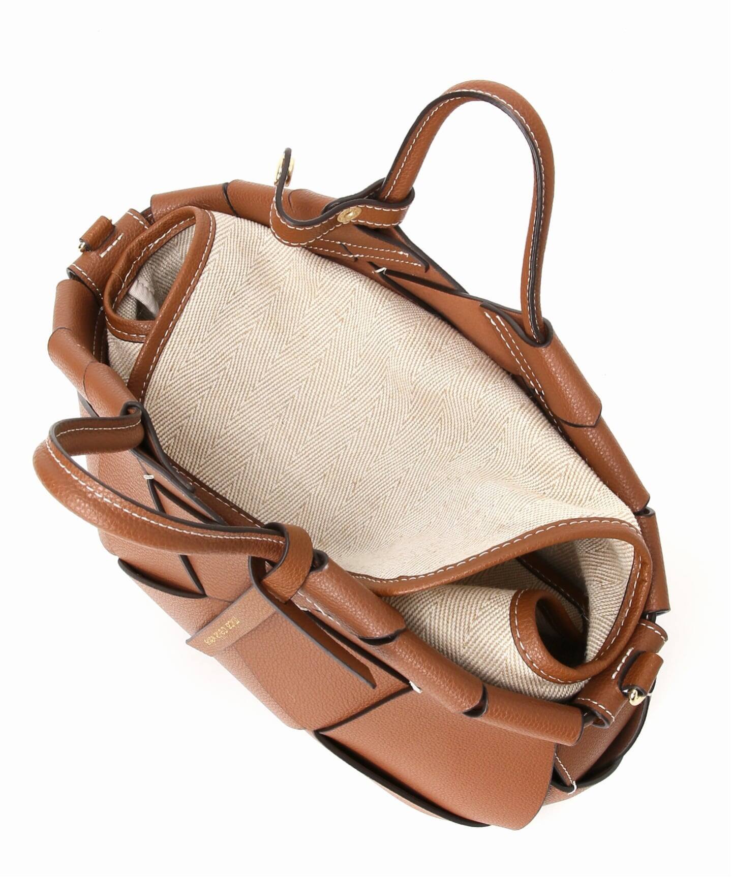 WEB限定追加2》mica della valle Romana レザーメッシュバッグ