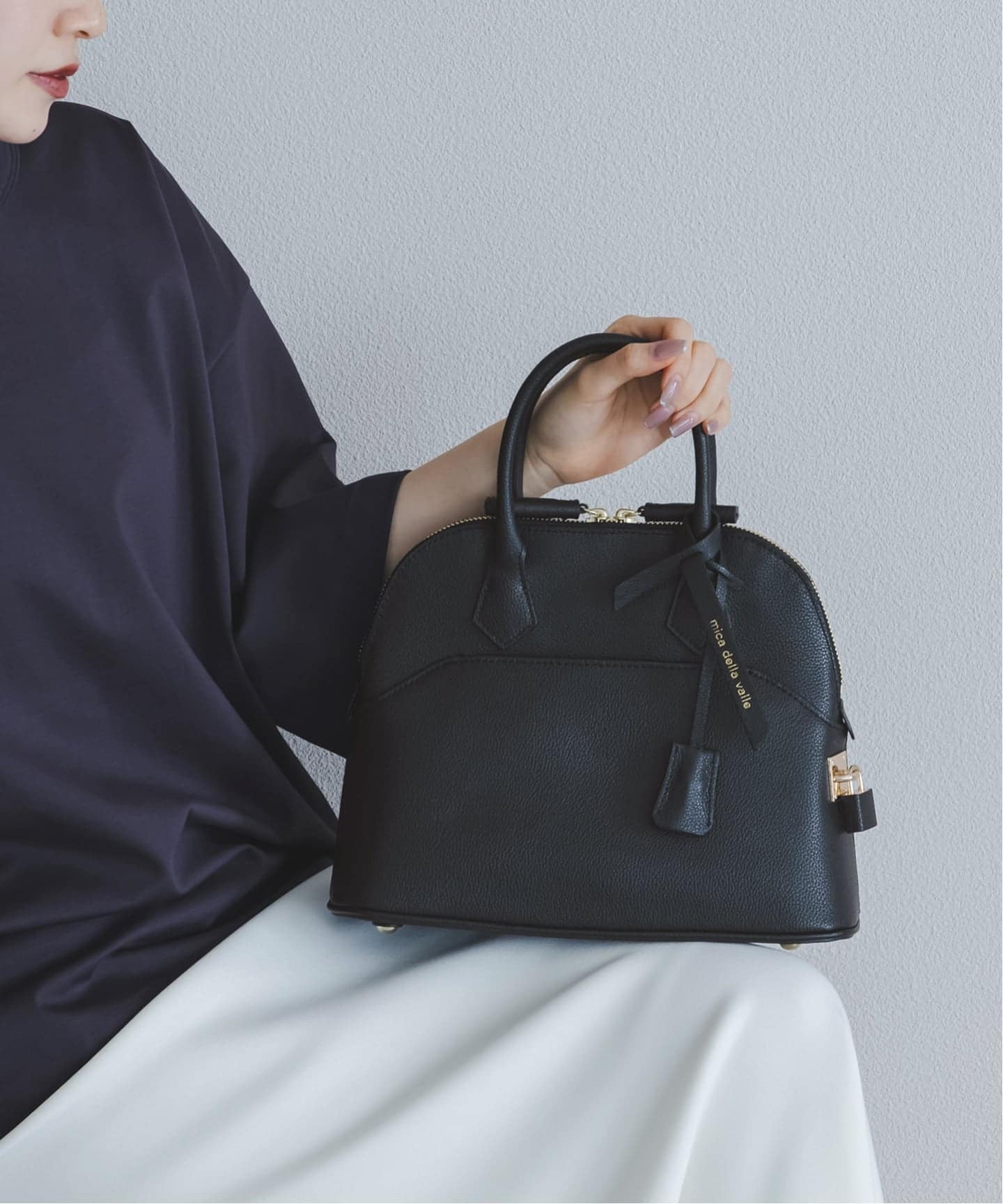 mica della valle ミカデラヴァッレ カティア ミニボストンバッグ WEB限定追加予約2》mica della valle/ミカデラヴァッレ katiaカティア