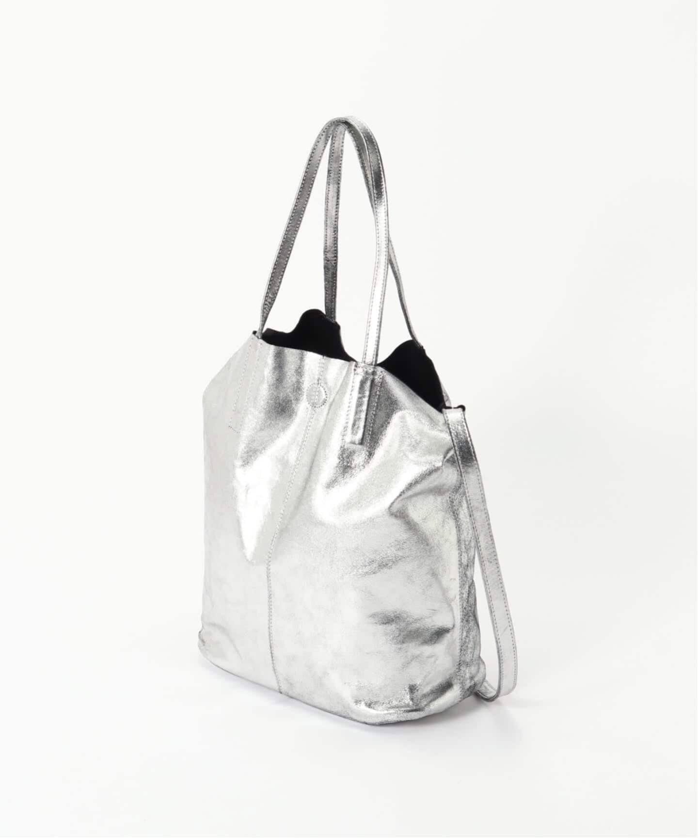 MORPHEE(モルフェ) 3WAY MEDIUM TOTE ナッパレザーシルバー（トート