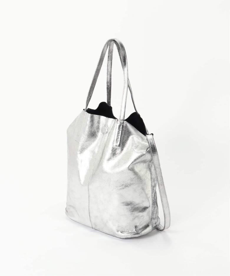 MORPHEE(モルフェ) 3WAY MEDIUM TOTE ナッパレザーシルバー（トート 