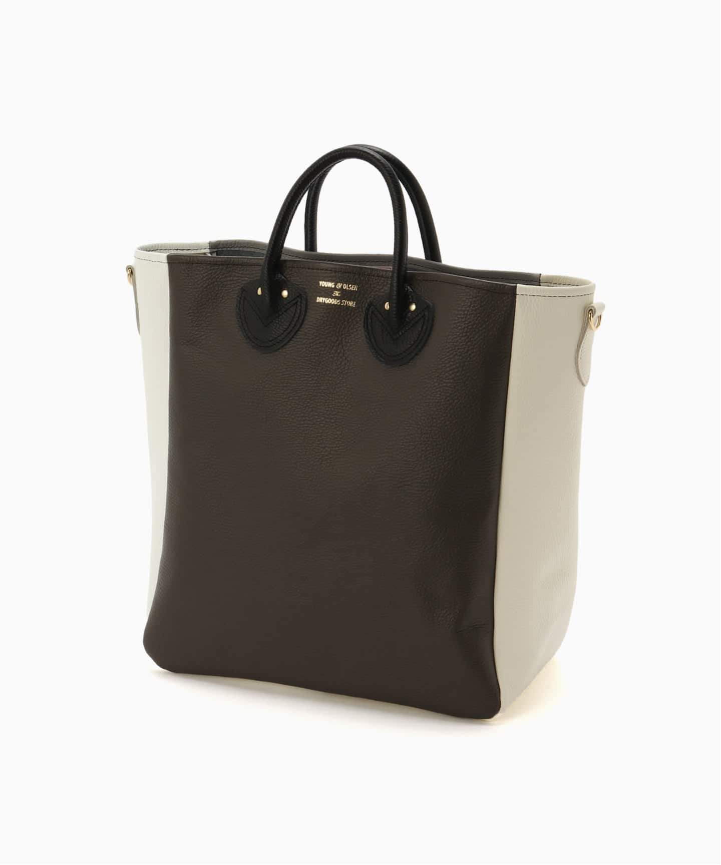 EDIFICE 別注YOUNG&OLSEN レザートートバッグ YOUNG & OLSEN 別注 Crazy Panel Leather Tote L（トートバッグ