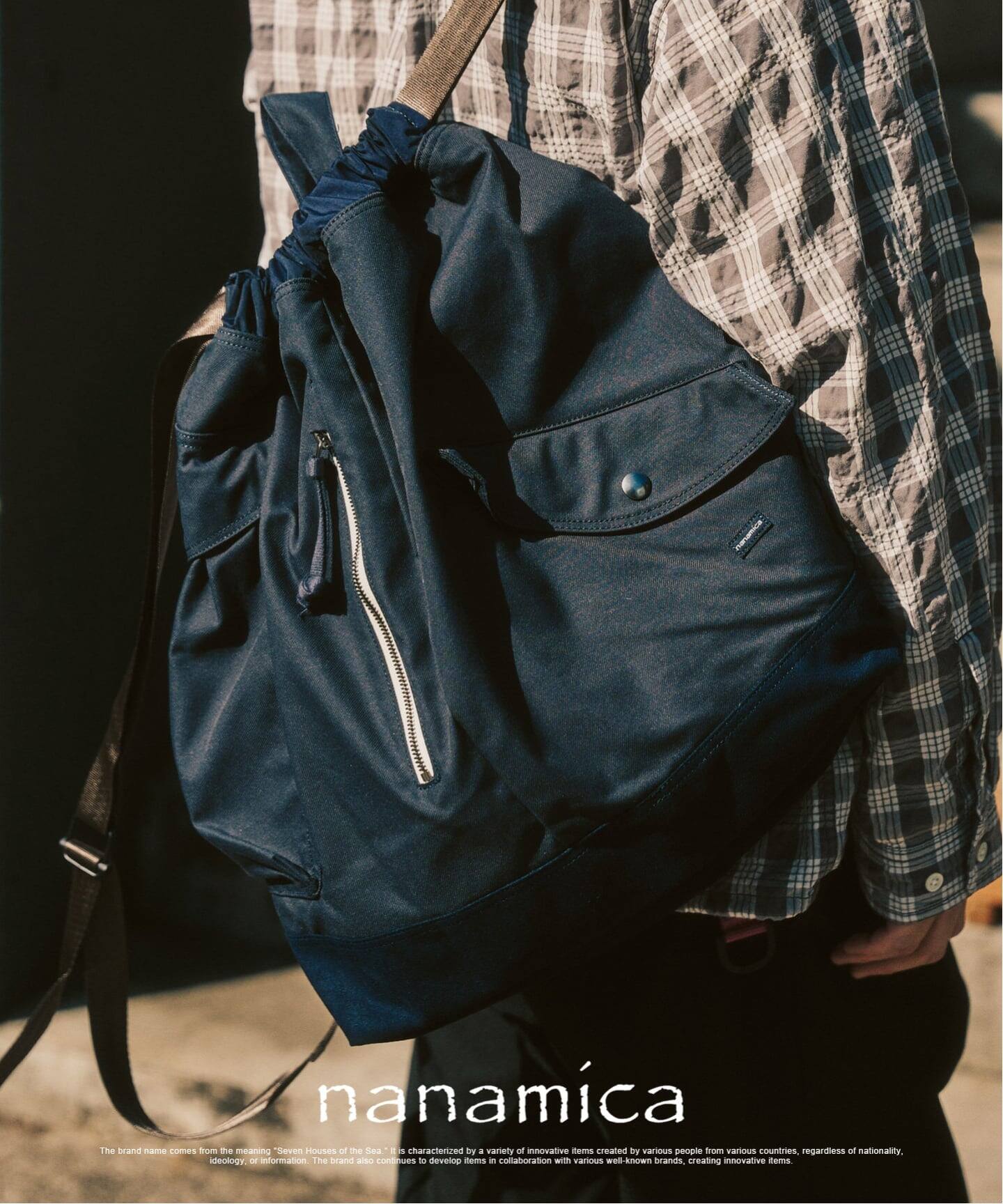 美品 nanamica daypack リュックサック ブラック 25ss nanamica 