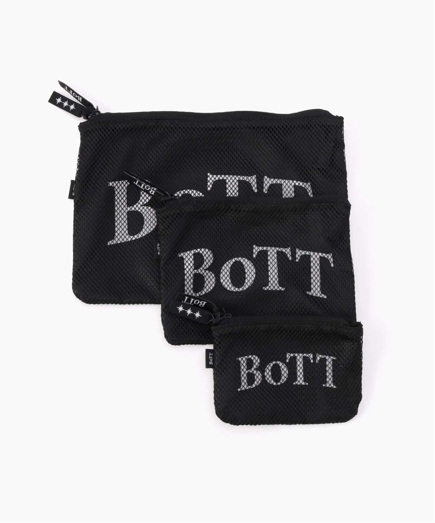 BoTT Mesh Pouch Set ボット メッシュポーチセット ブラック MESH POUCH SET｜BOTT｜ACCESSORIES（アクセサリー）｜【公式通販