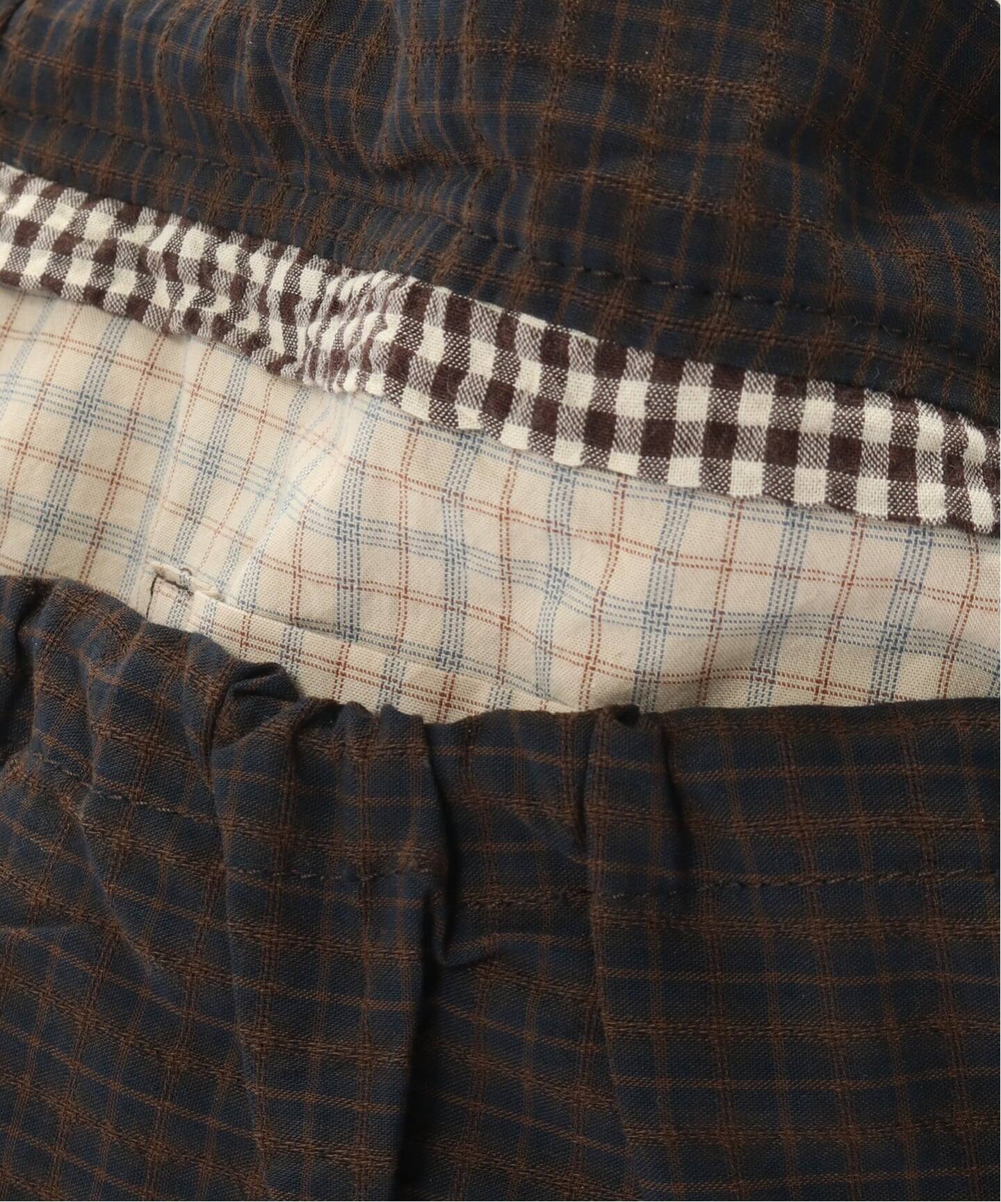 This Uniform / ディス ユニフォーム BROWN CHECK LARGE SLING BAG