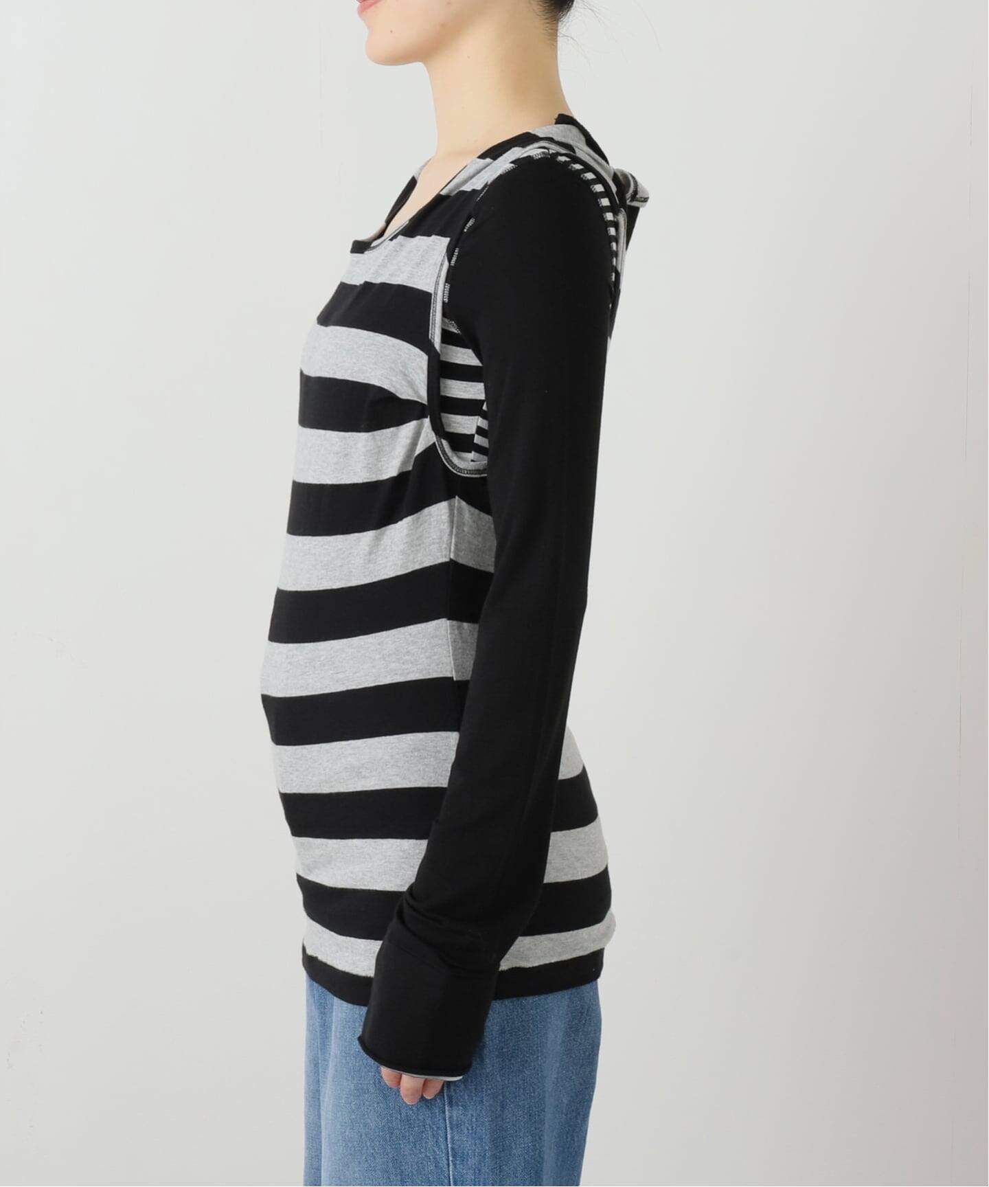 トップス OPEN YY STRIPE CONVERTIBLE HOOK TOPDRESS Geek Office / ギークオフィス】OPEN YY / STRIPE CONVERTIBLE HOOK