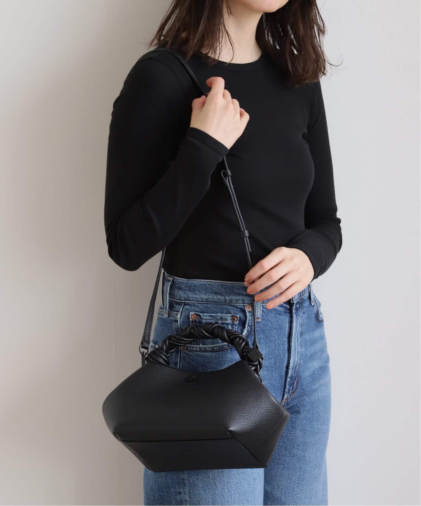 GANNI / ガニー Ganni Bou Bag Small Grained（ハンドバッグ）｜PULP