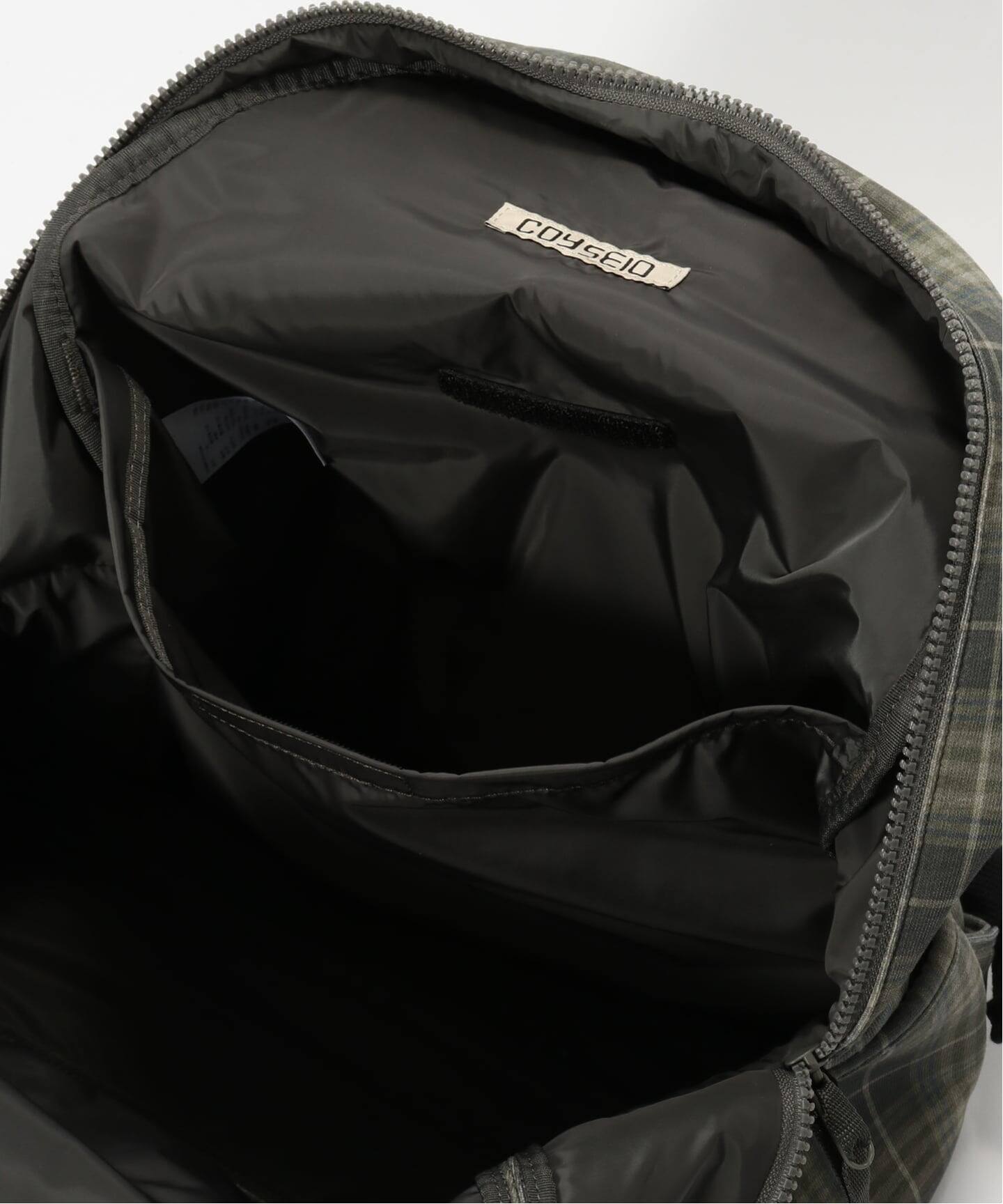 バッグ coyseio CHUNKY SWEAT CHECK BACKPACK NAVY Geek Office / ギークオフィス】COYSEIO / CHUNKY SWEAT CHECK