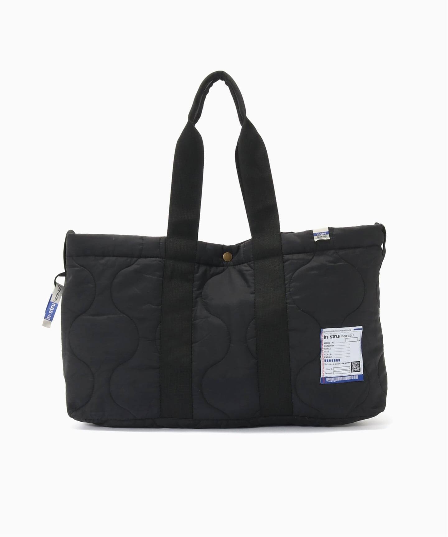 ✨未使用級✨【インストルメンタル】2Way リップストップバッグ キルト 黒 IN STRU(MEN-TAL) / インストルメンタル RIPSTOP QUILT 2WAY BAG