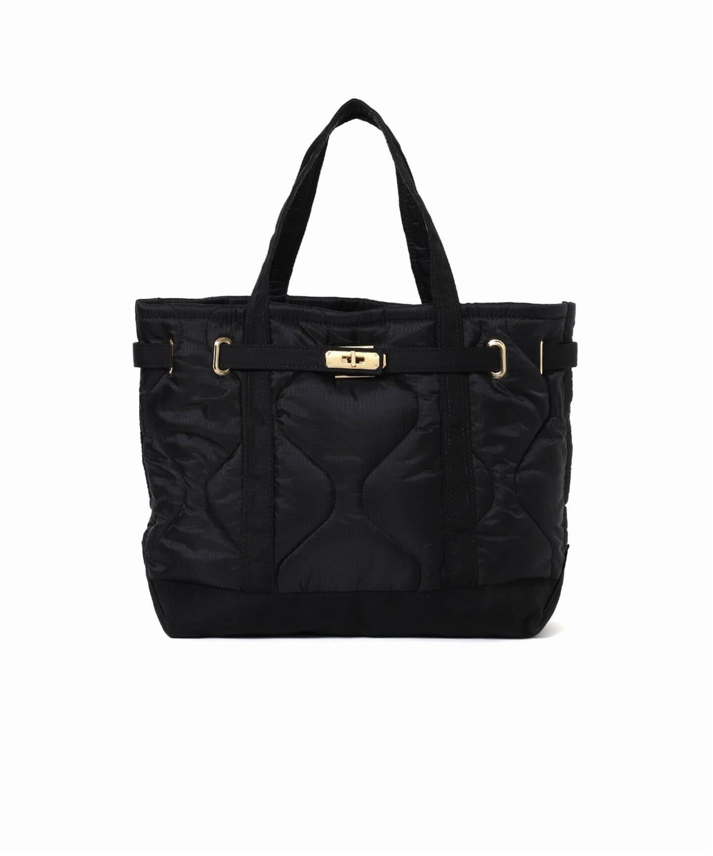 【美品】sita parantica TOTE-RP-S キルトトートバッグ　黒 追加予約》別注 SITA PARANTICA チャーム付きTOTE RP M トートバッグ