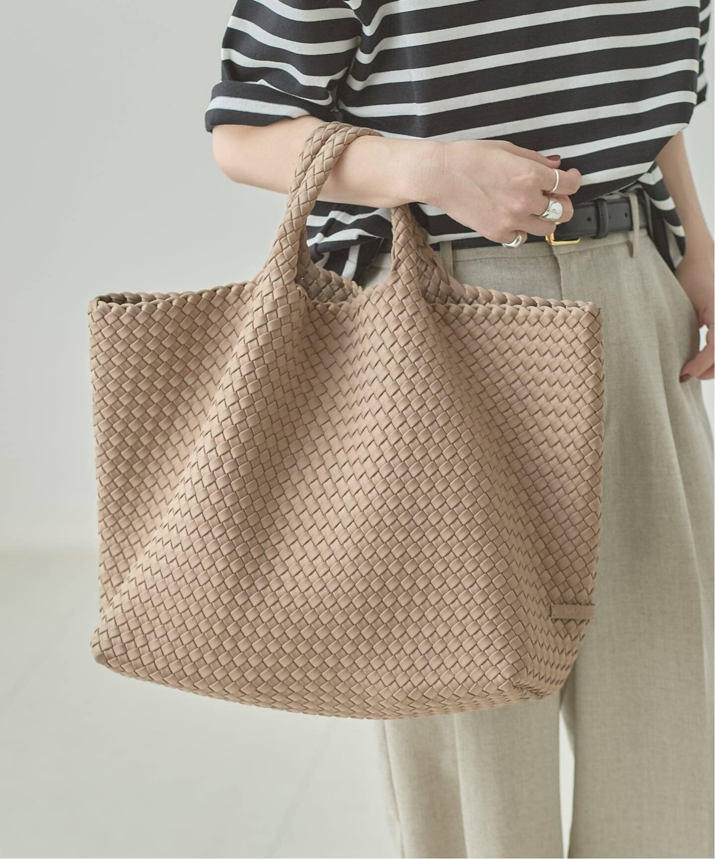 追加》【NAGHEDI/ナゲディ】ST BARTHES LARGE TOTE：トートバッグ