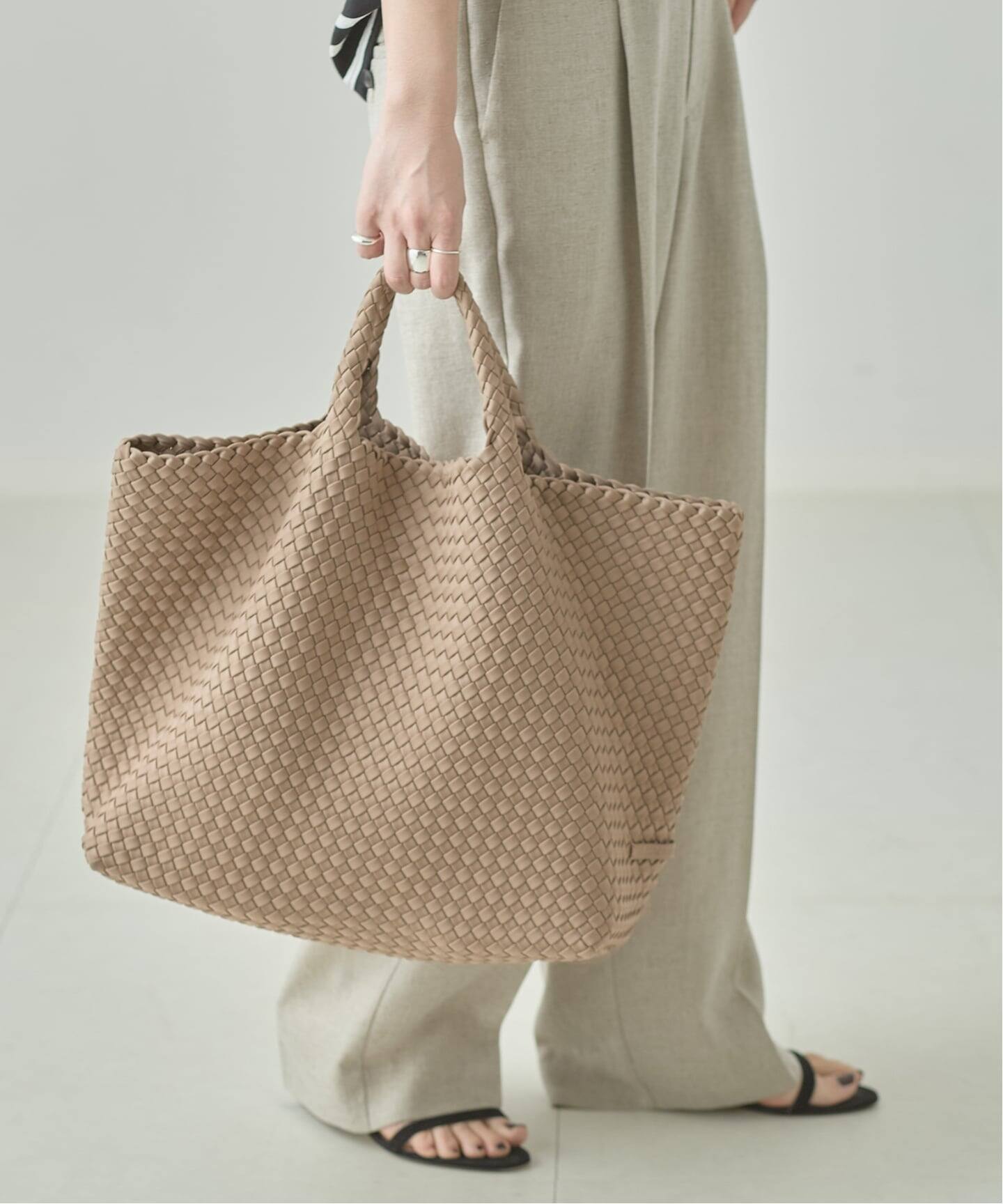 追加》【NAGHEDI/ナゲディ】ST BARTHES LARGE TOTE：トートバッグ 
