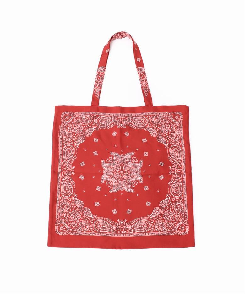 追加》【AENEIS/エネス】Minimal Bandana Silk Totebag：トートバッグ 