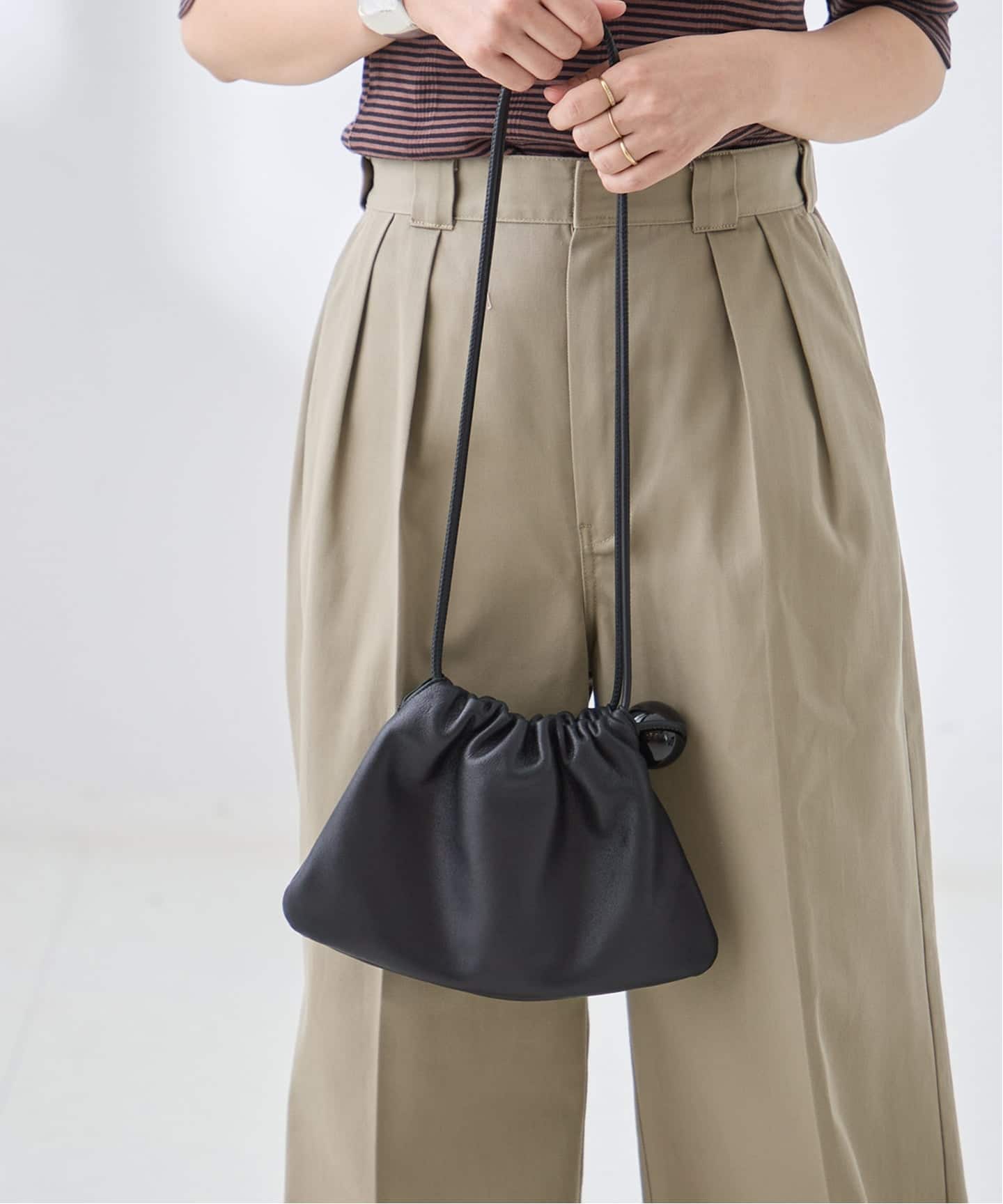予約》Bucket Baggage/バケットバゲージ Ball Charm Soft Mini バッグ