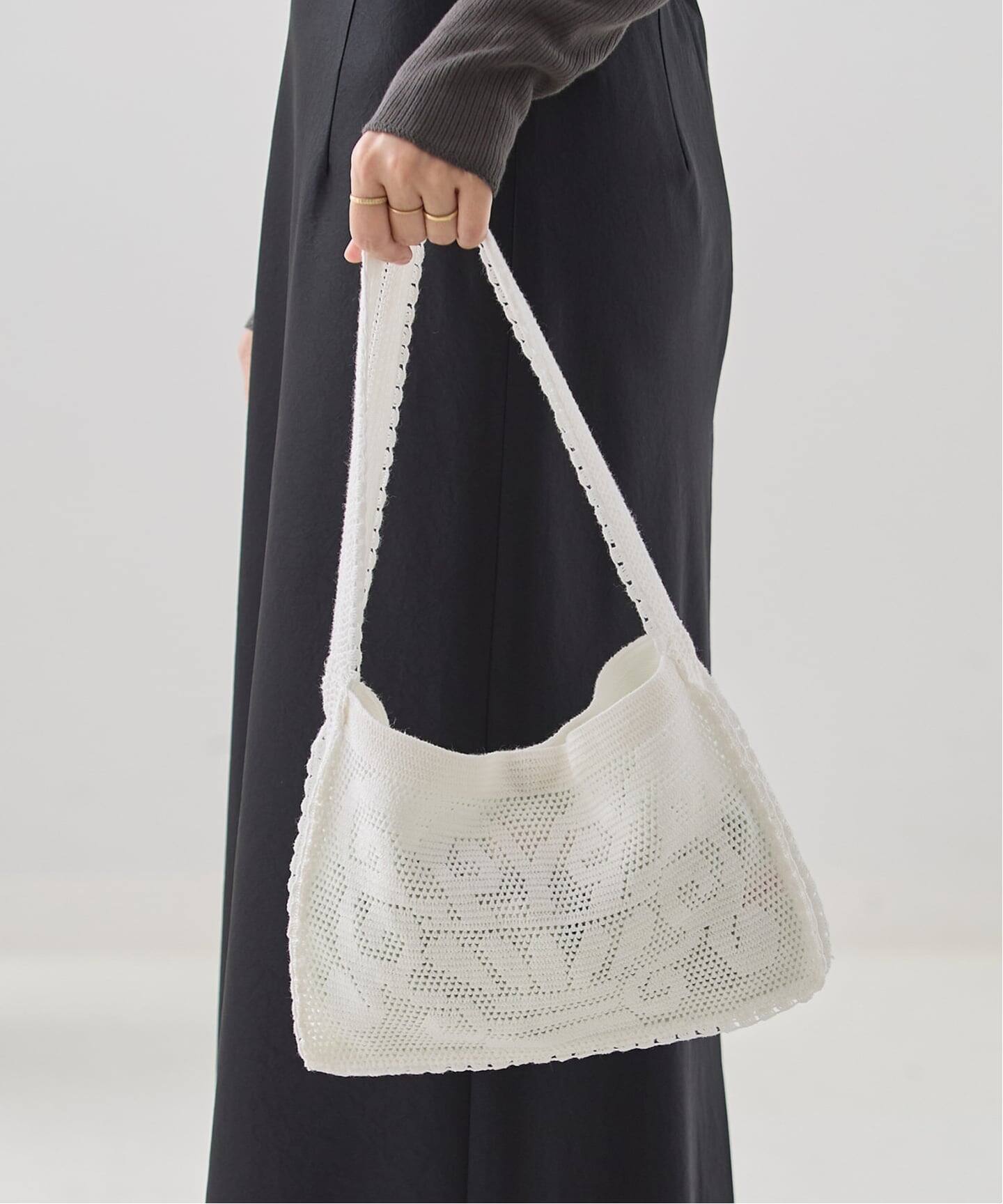 NANANITA/ナナニータ FOUNTAIN CROCHET BAG バッグ（ショルダーバッグ