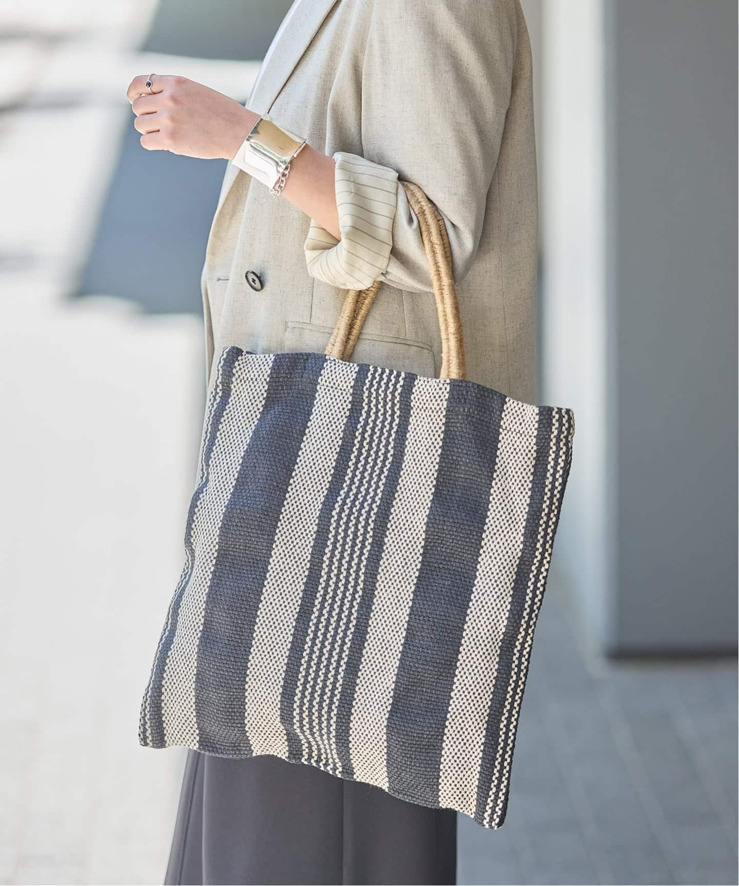 追加予約》MAISON BENGAL/メゾン ベンガル JUTE PORESH BAG トート