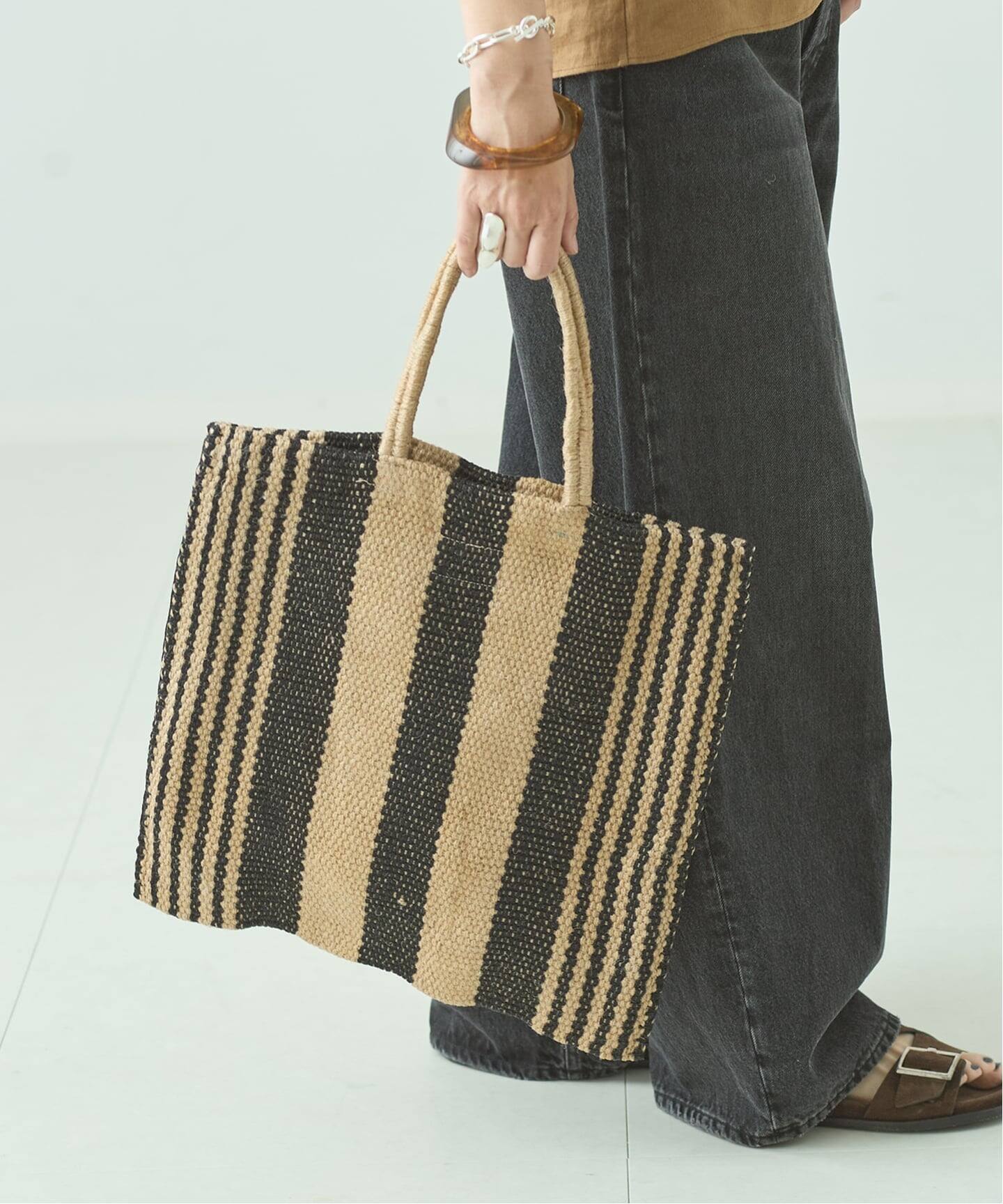追加》MAISON BENGAL/メゾン ベンガル JUTE PORESH BAG トートバッグ 