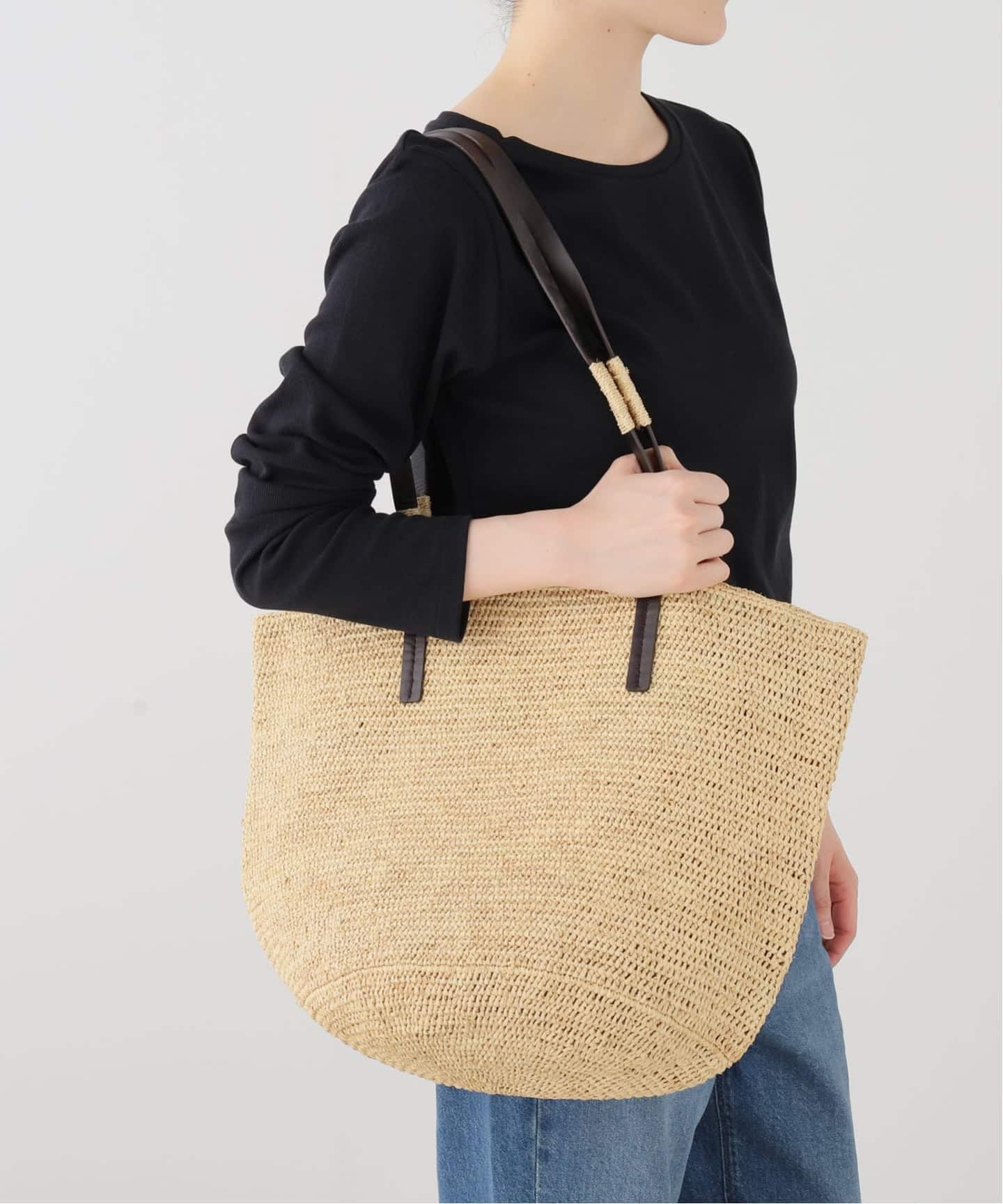 MADE IN MADA /メイドインマダ】ALICE M LEATHER STRAP BAG（かご