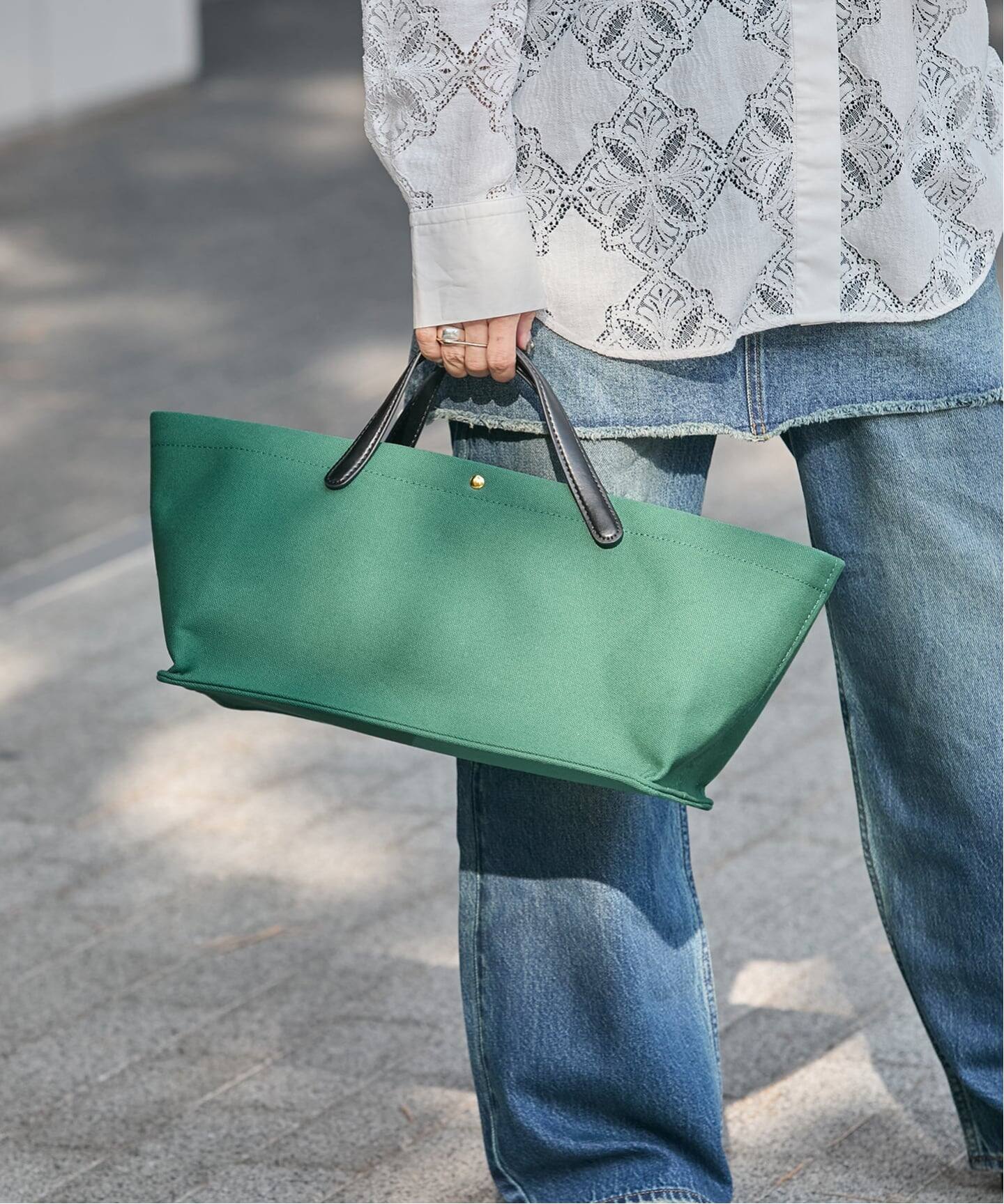 □【ARTESANOS/アルテサノス】バゲットキャンバスBAG（ハンドバッグ 