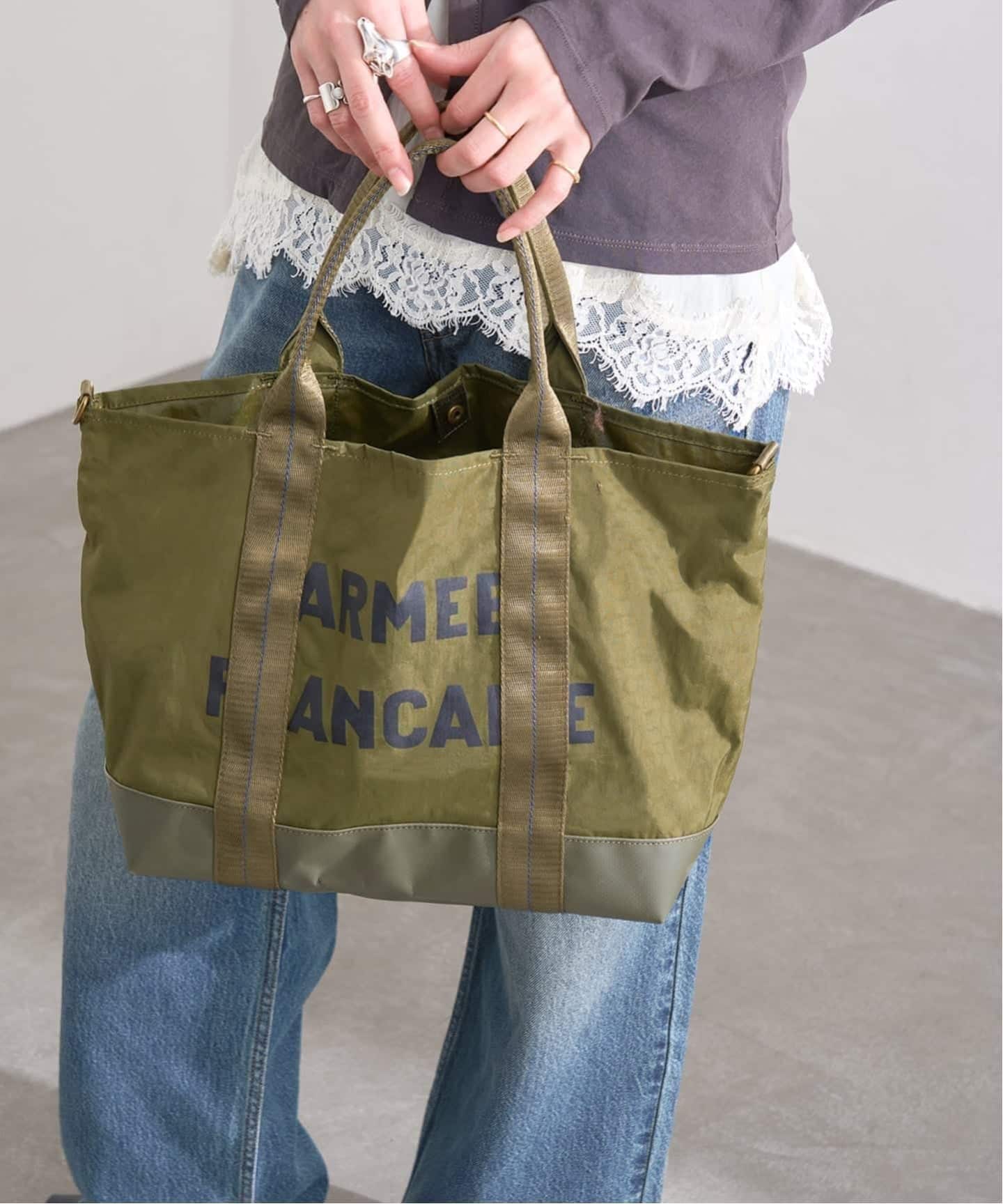 ジャーナルスタンダード LUCEBERルースバーmilitaryショルダーBAG 追加予約5》別注【LUCEBER/ルースバー】militaryショルダーBAG（トート